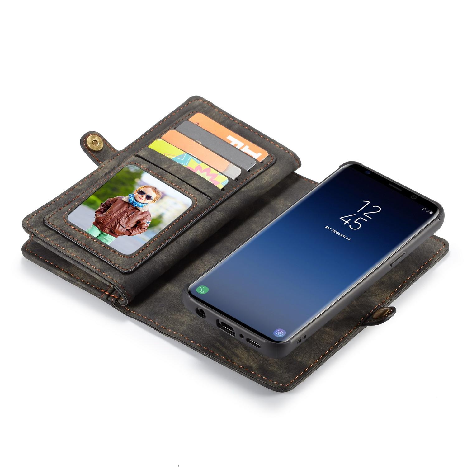 Étui portefeuille multi-cartes Samsung Galaxy S9 Gris