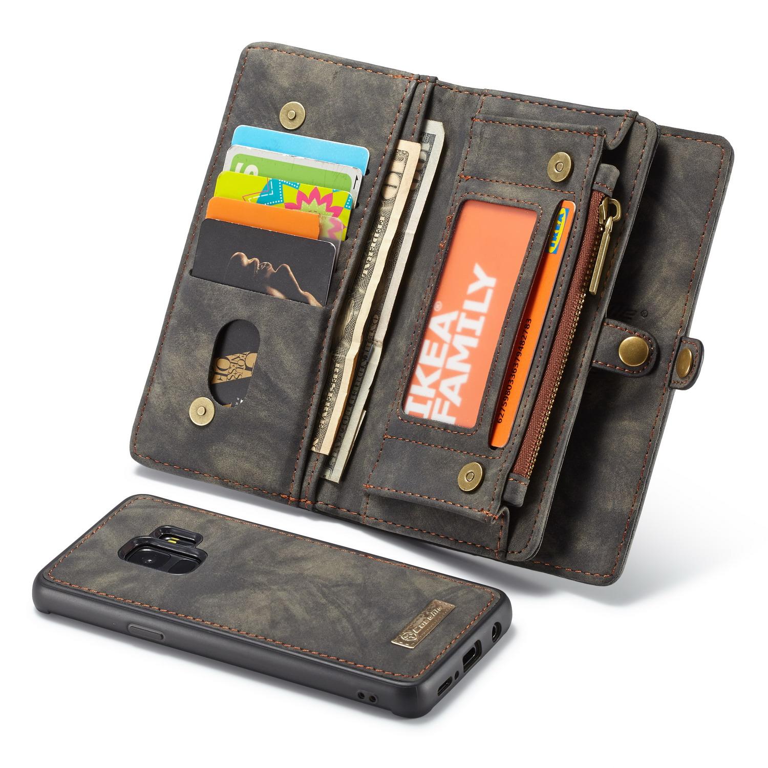 Étui portefeuille multi-cartes Samsung Galaxy S9 Gris