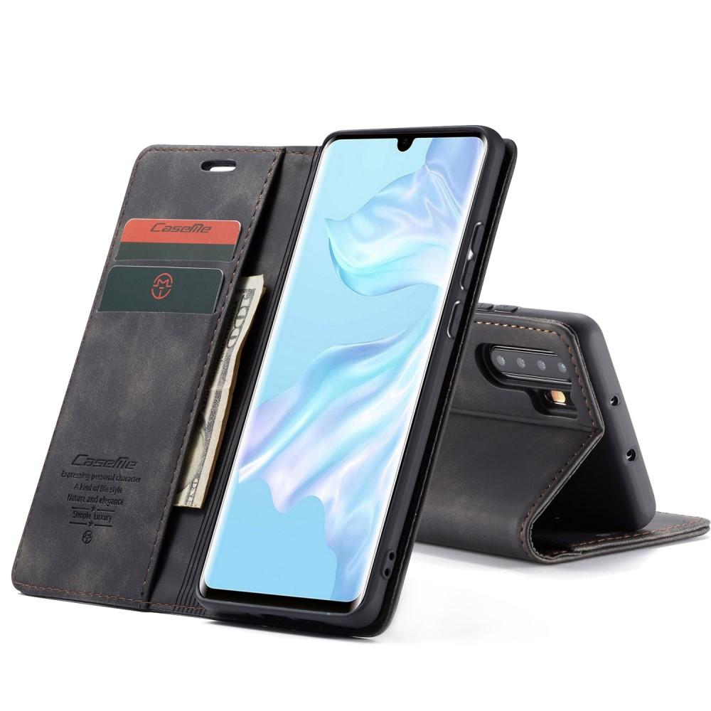 Étui portefeuille mince Huawei P30 Pro, Noir