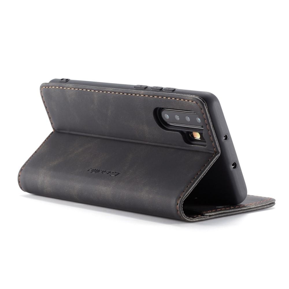 Étui portefeuille mince Huawei P30 Pro, Noir