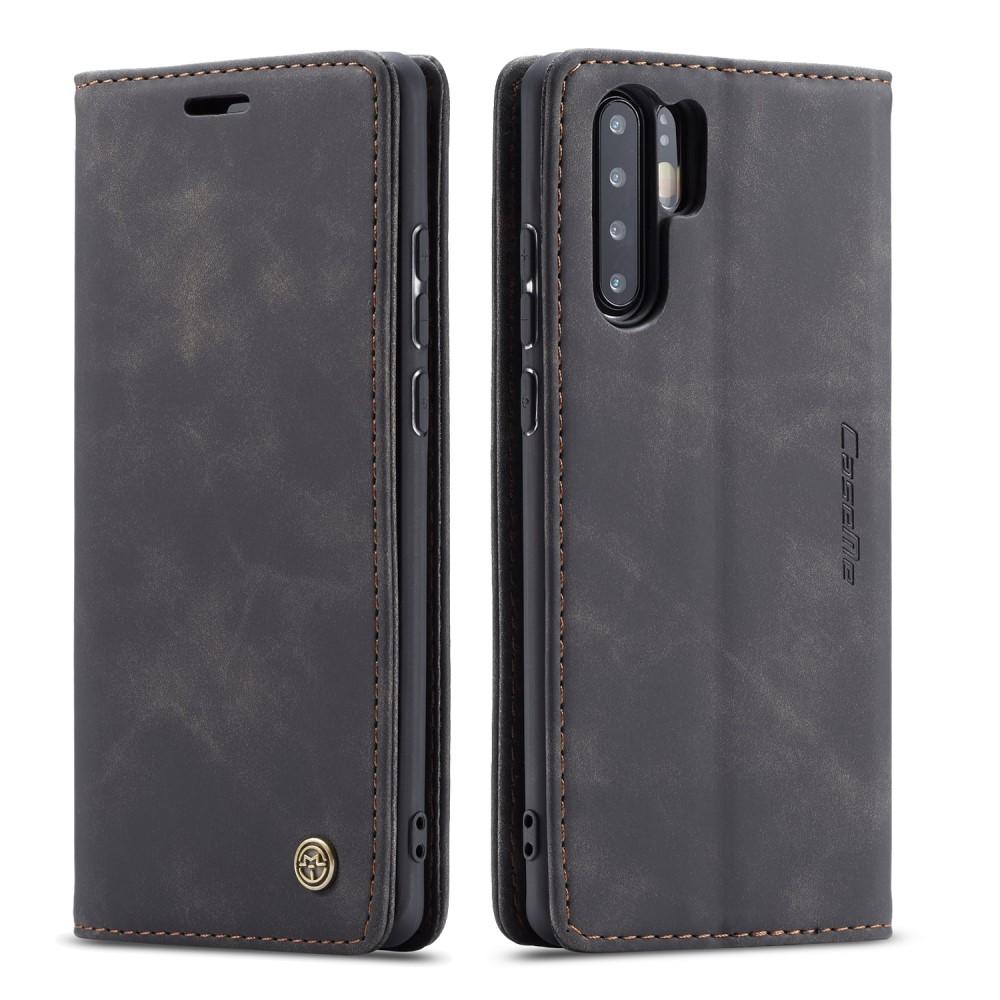 Étui portefeuille mince Huawei P30 Pro, Noir