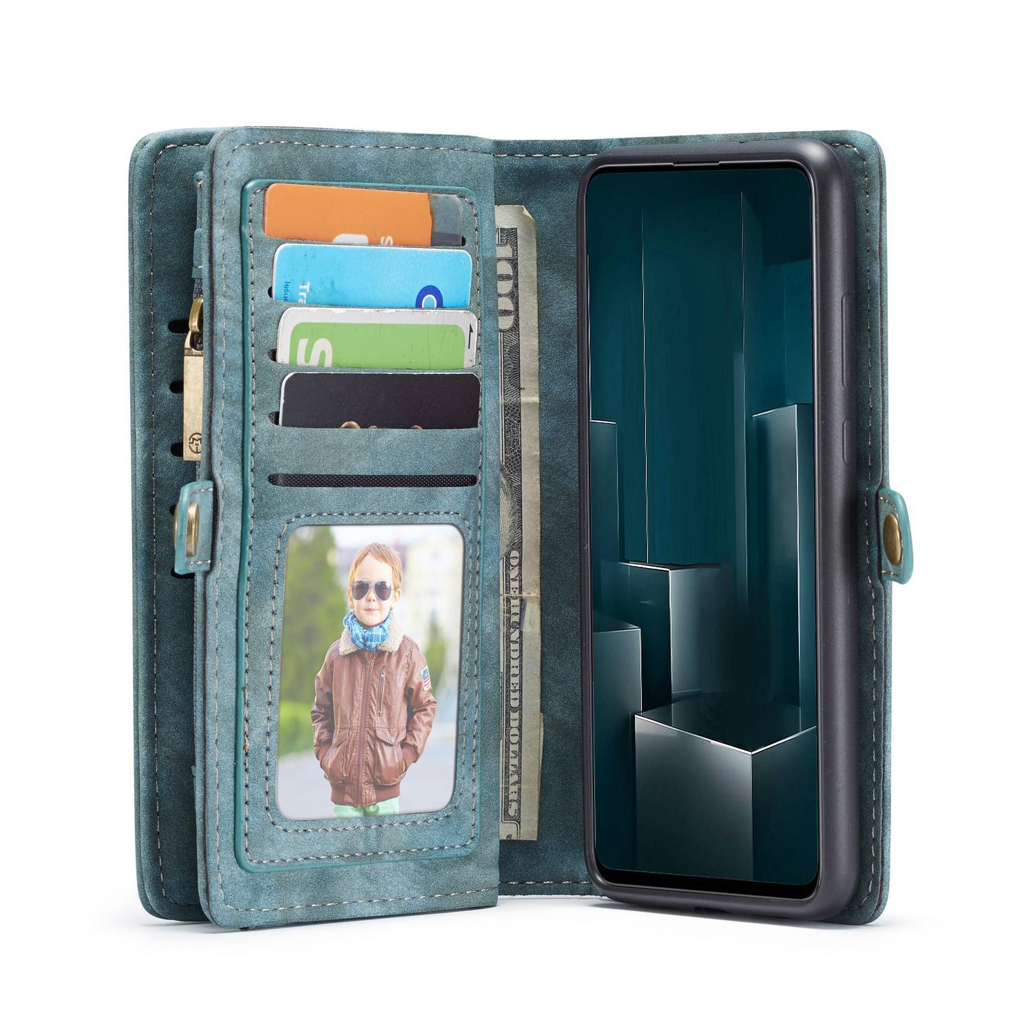 Étui portefeuille multi-cartes Samsung Galaxy A51, Bleu