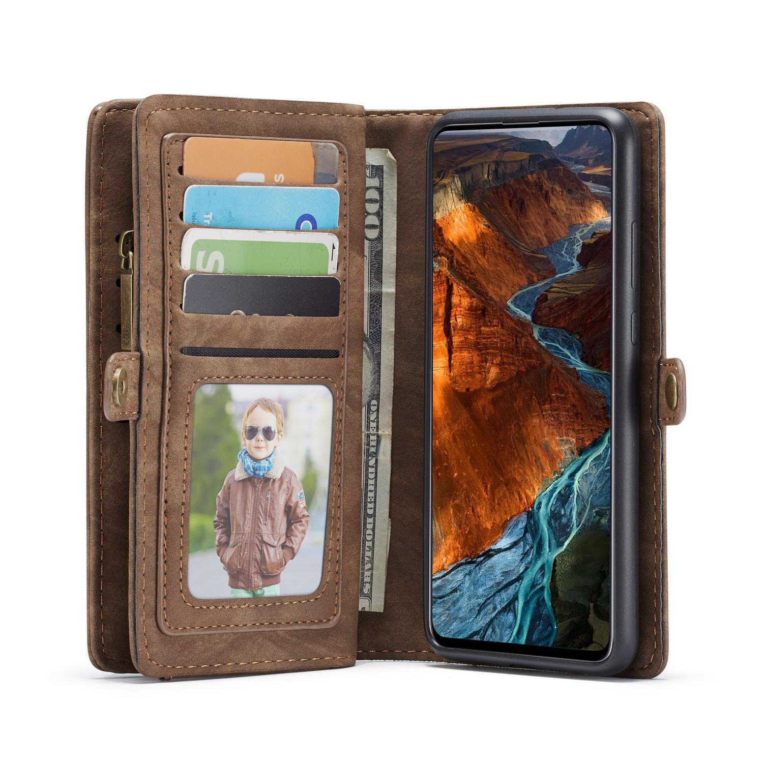 Étui portefeuille multi-cartes Samsung Galaxy A51, Marron