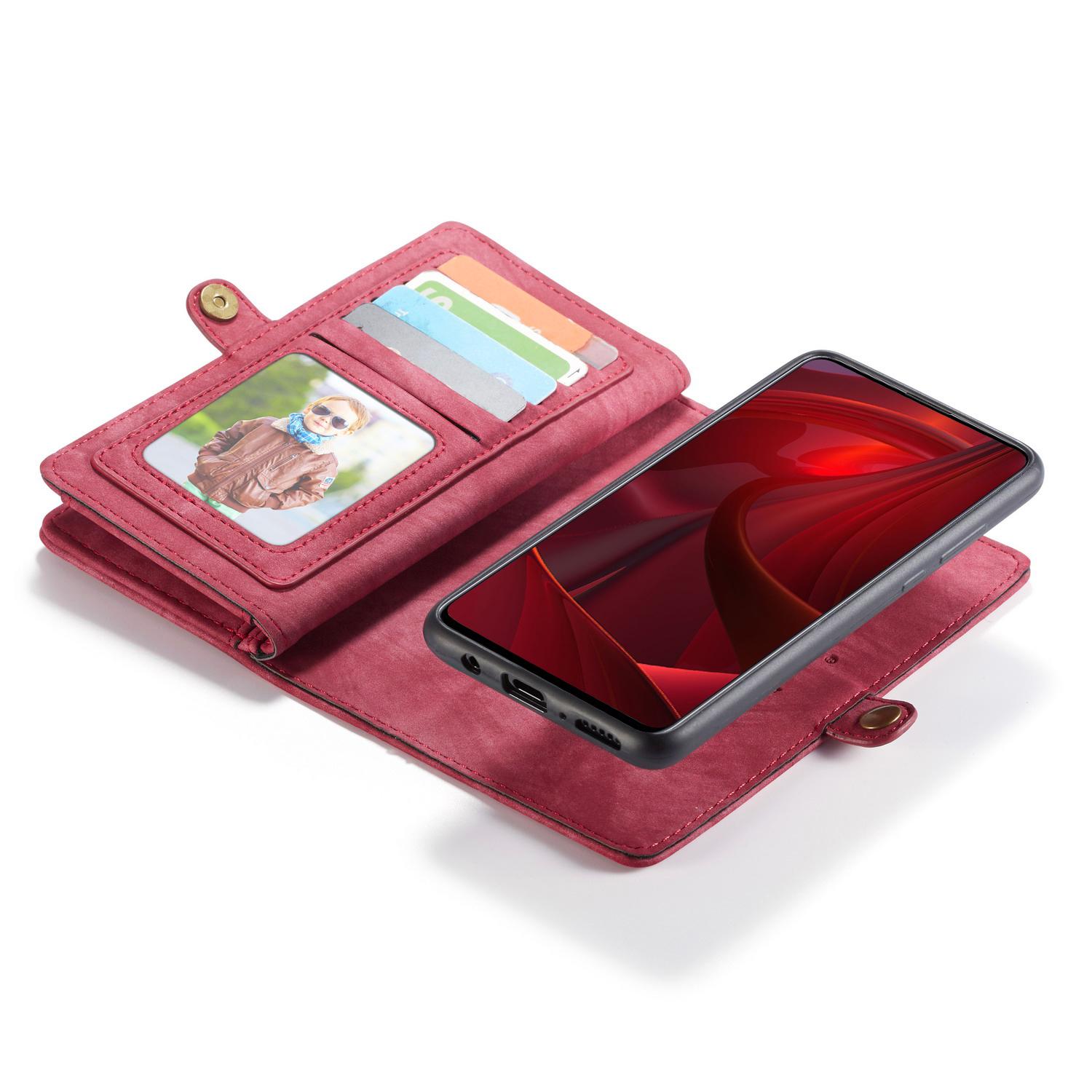 Étui portefeuille multi-cartes Samsung Galaxy A51, Rouge
