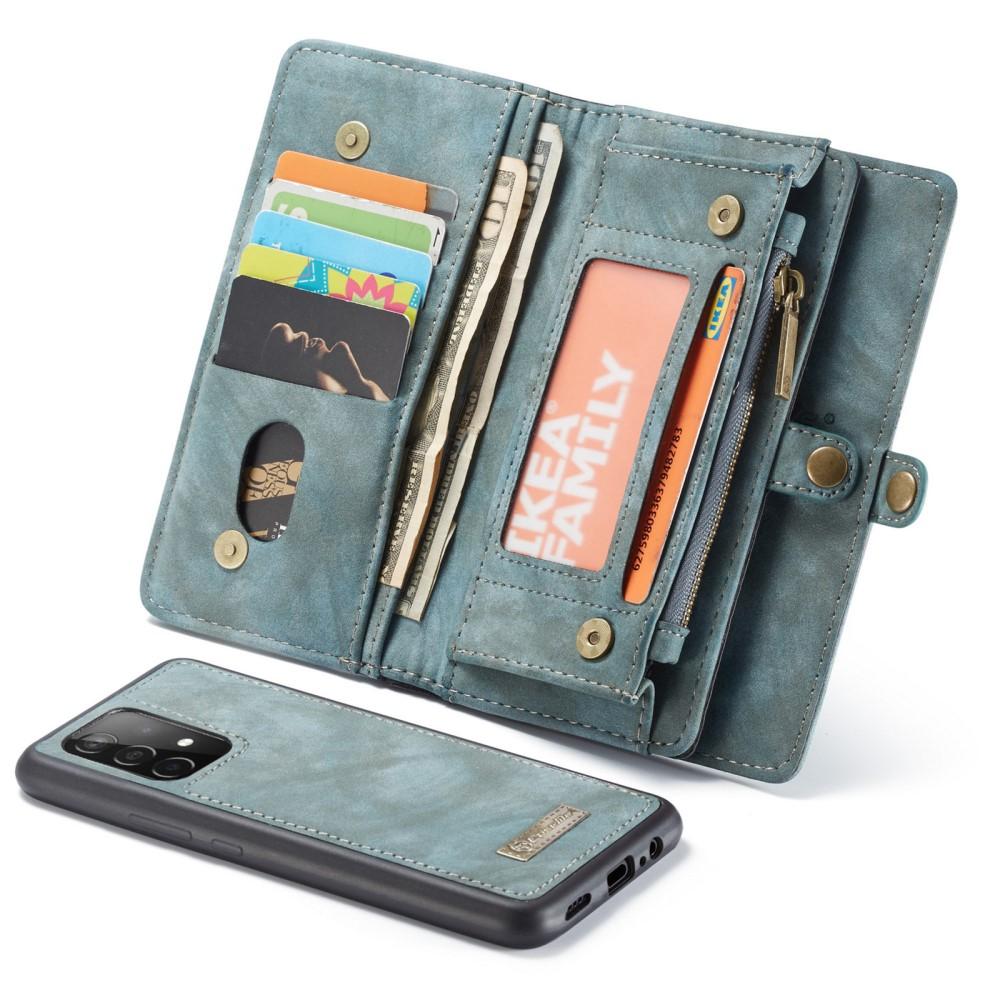 Étui portefeuille multi-cartes Samsung Galaxy A52 5G, Bleu