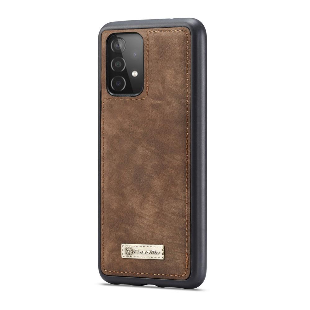 Étui portefeuille multi-cartes Samsung Galaxy A52 5G, Marron