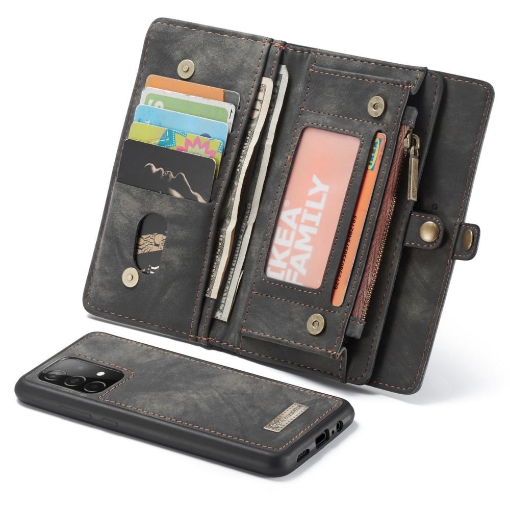 Étui portefeuille multi-cartes Samsung Galaxy A52 5G, Gris