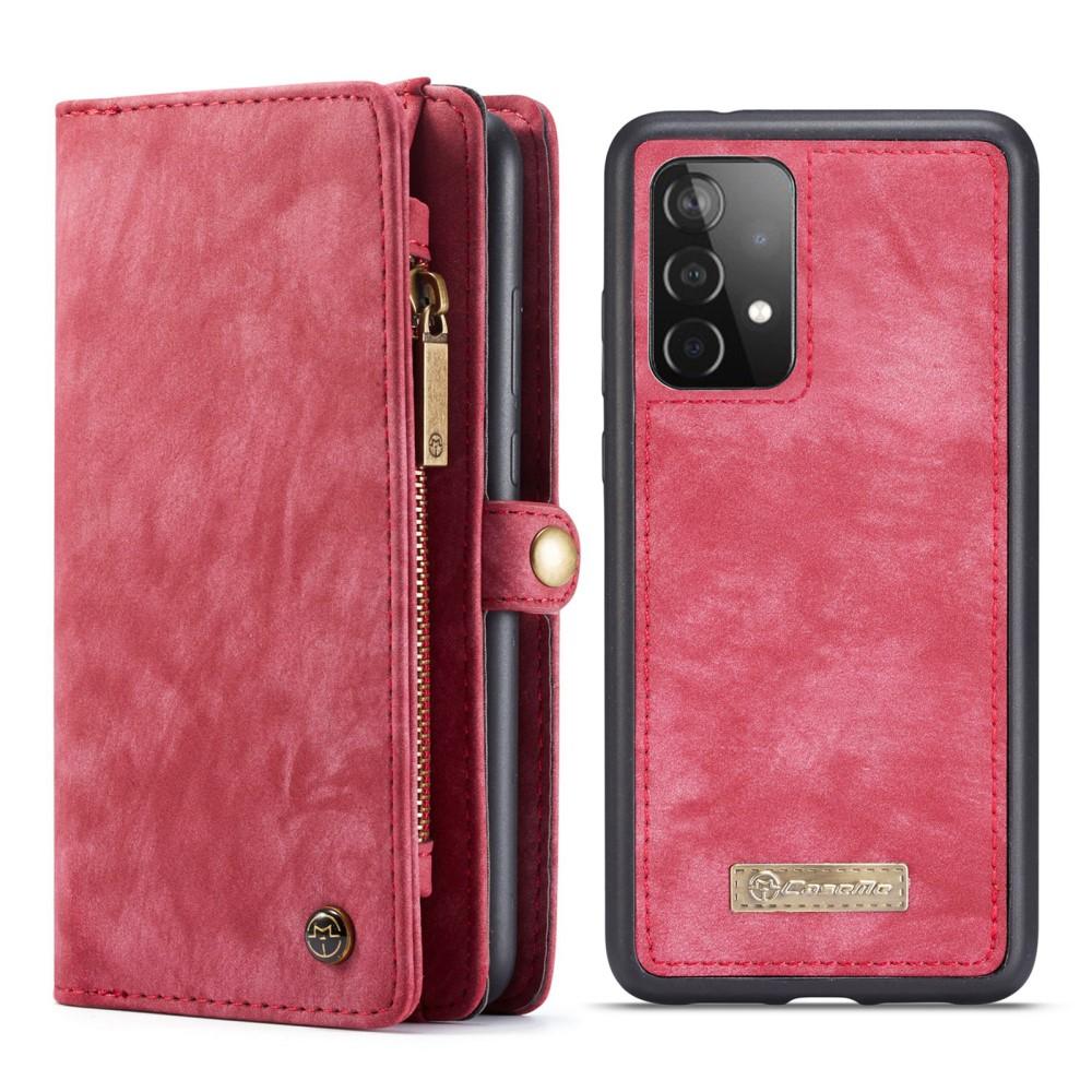 Étui portefeuille multi-cartes Samsung Galaxy A52 5G, Rouge