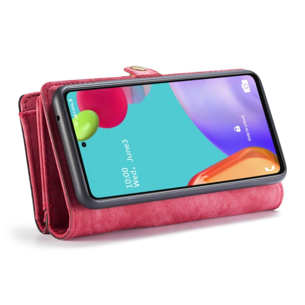Étui portefeuille multi-cartes Samsung Galaxy A52 5G, Rouge