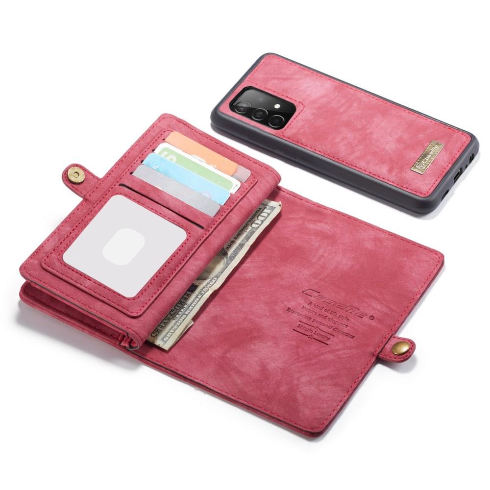 Étui portefeuille multi-cartes Samsung Galaxy A52 5G, Rouge