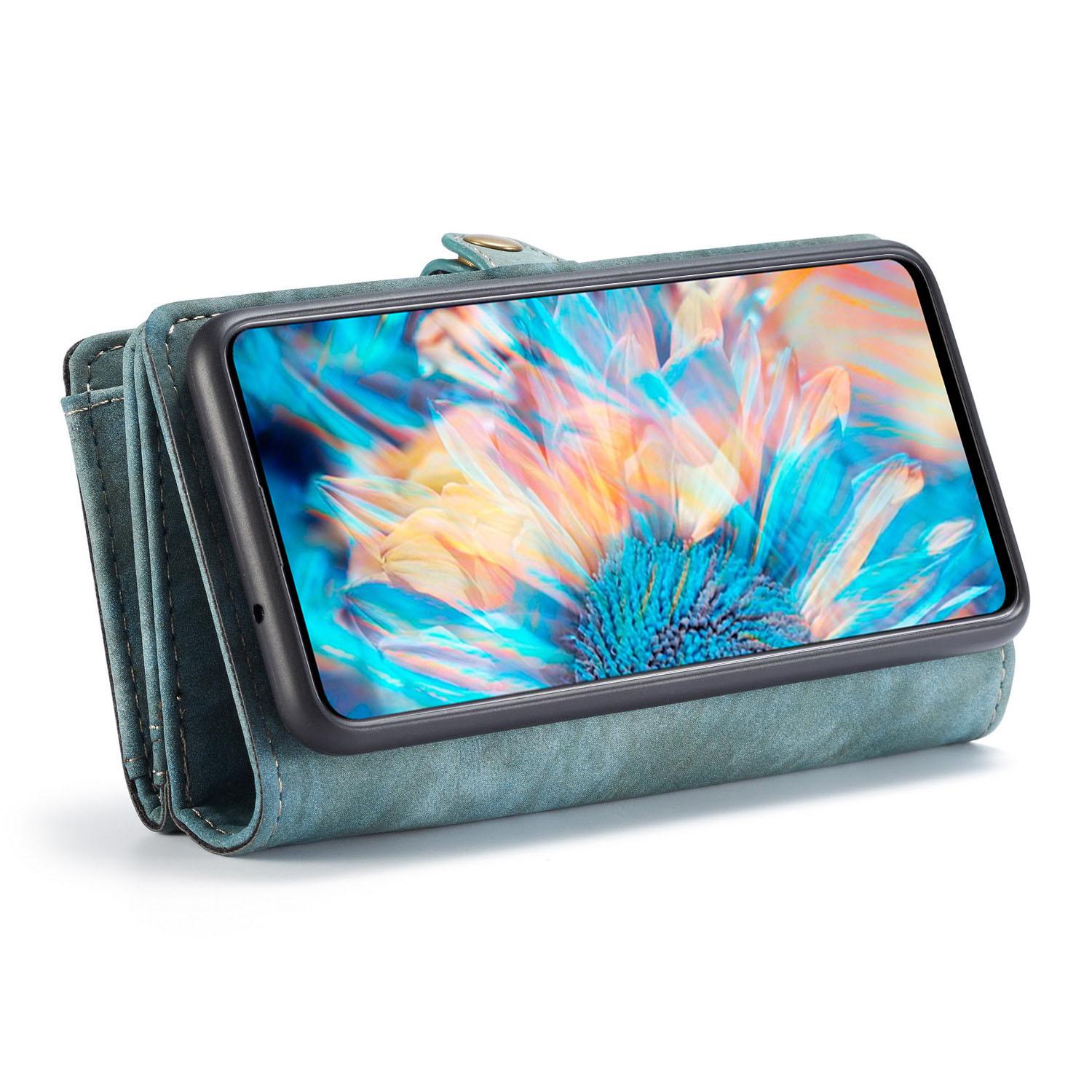 Étui portefeuille multi-cartes Samsung Galaxy A71, Bleu