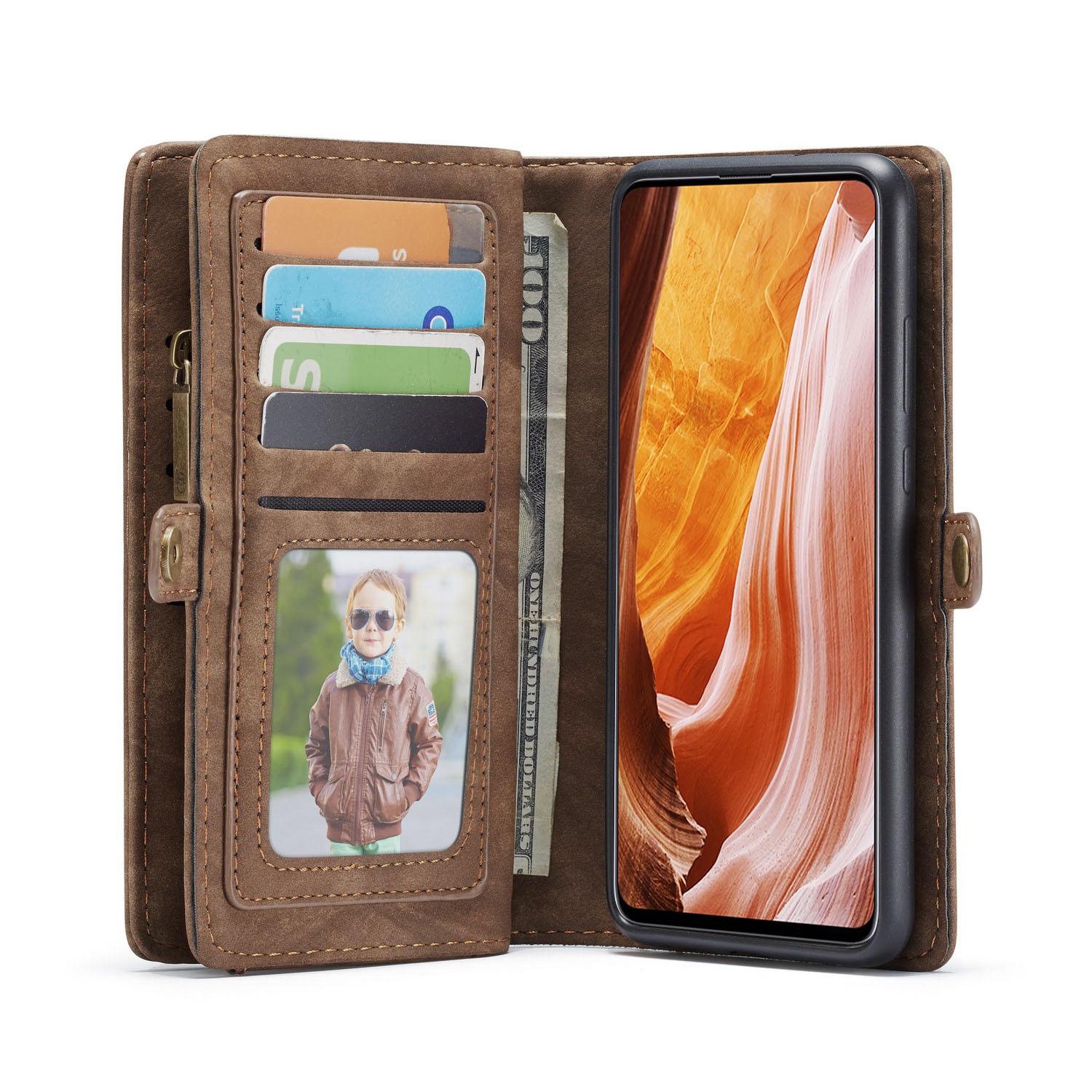 Étui portefeuille multi-cartes Samsung Galaxy A71, Marron