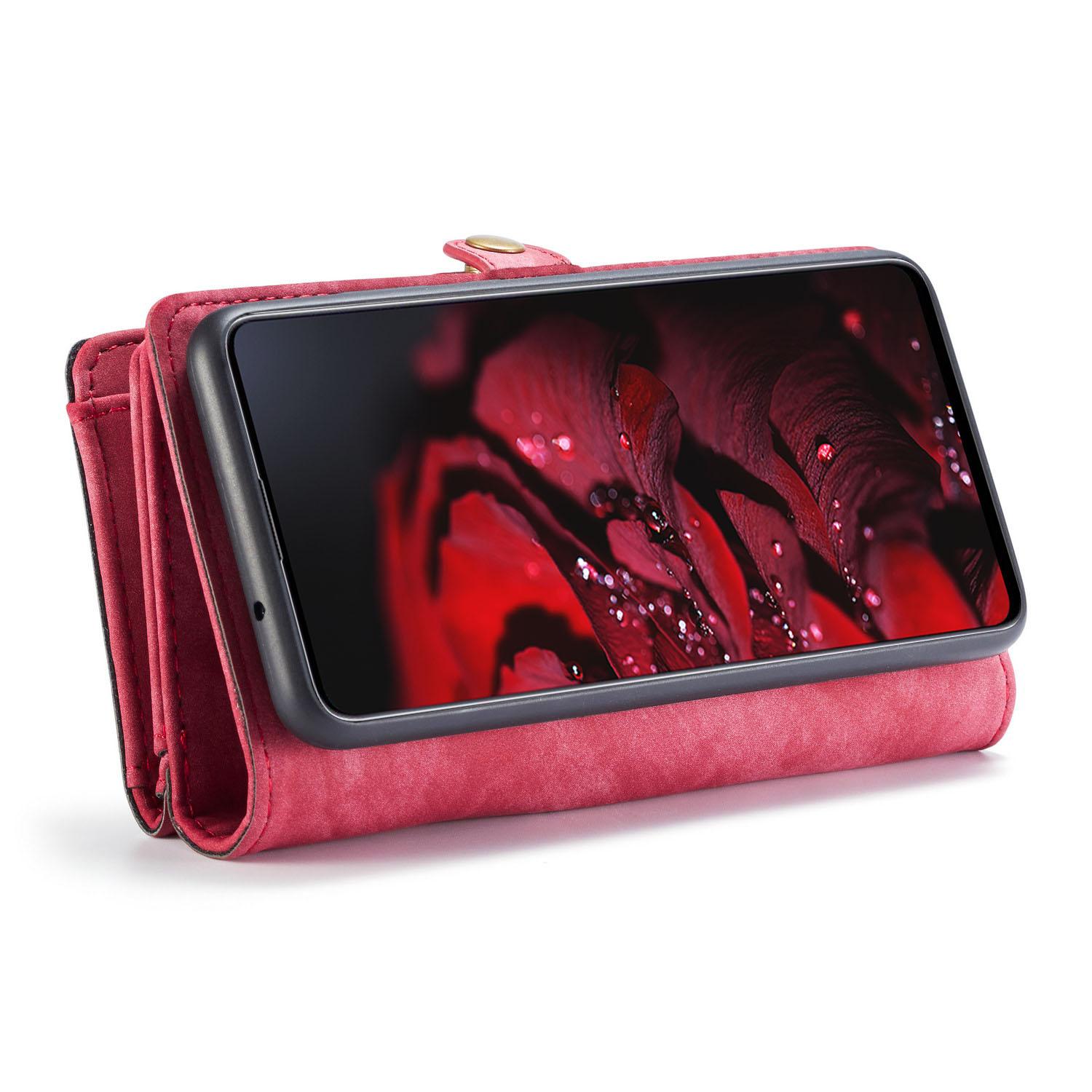 Étui portefeuille multi-cartes Samsung Galaxy A71, Rouge