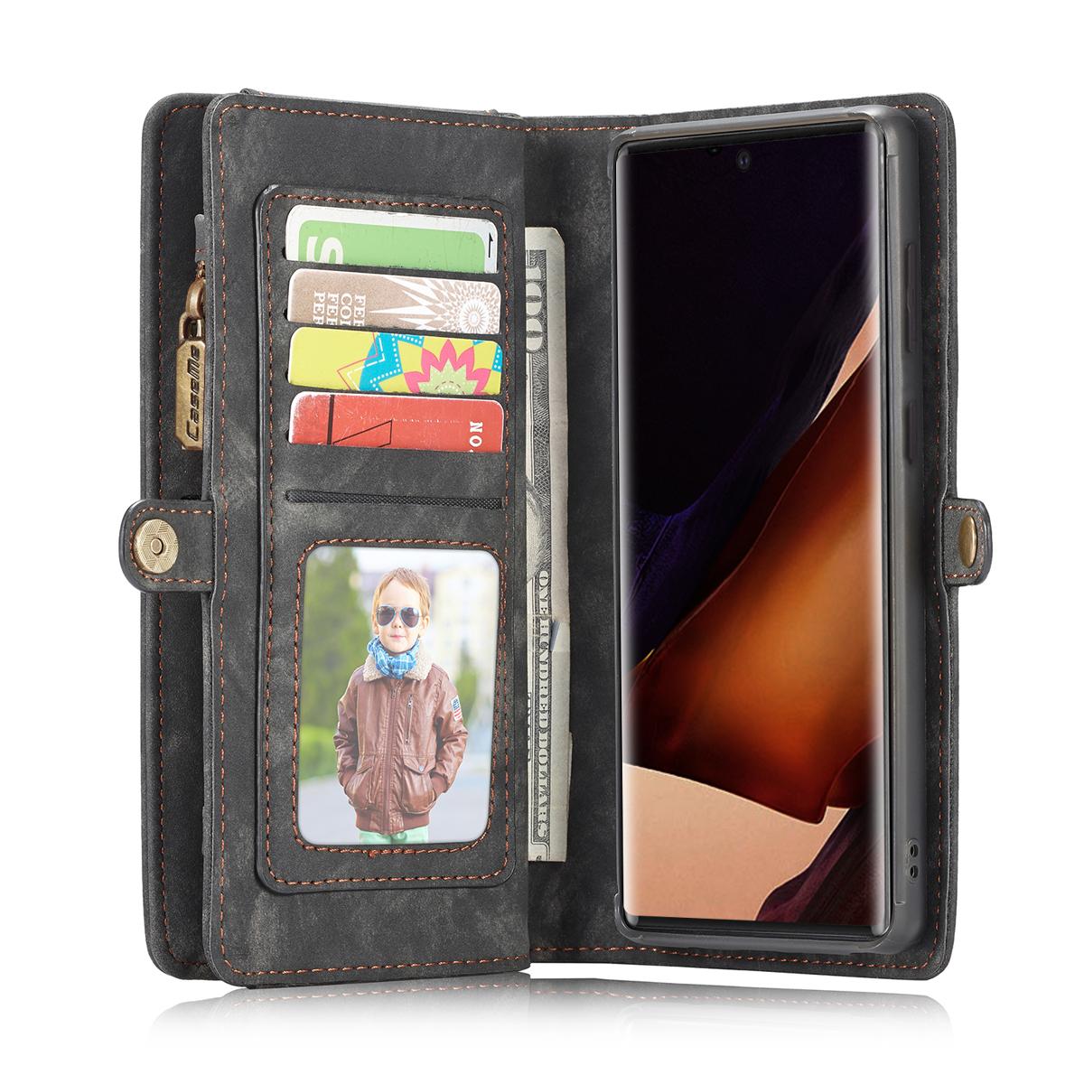 Étui portefeuille multi-cartes Samsung Galaxy Note 20 Ultra Gris