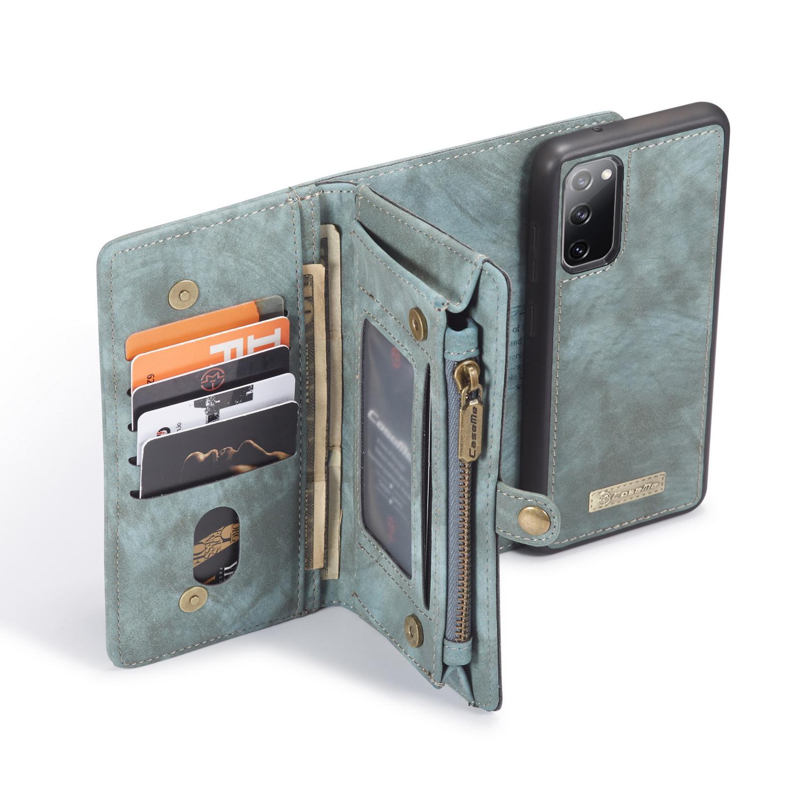 Étui portefeuille multi-cartes Samsung Galaxy S20 FE, Bleu