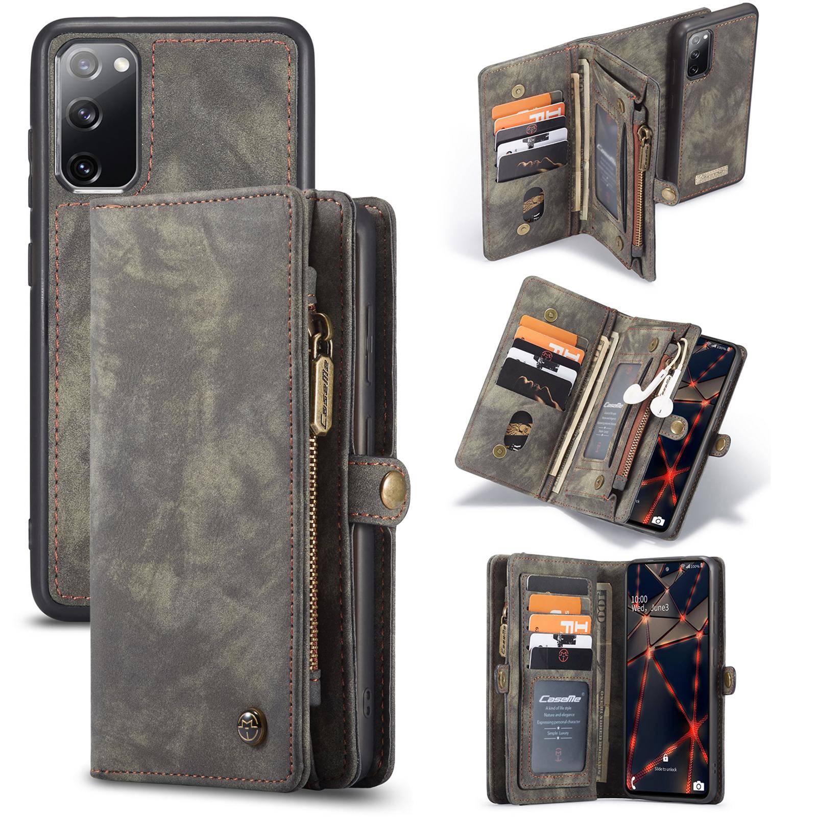 Étui portefeuille multi-cartes Samsung Galaxy S20 FE, Gris