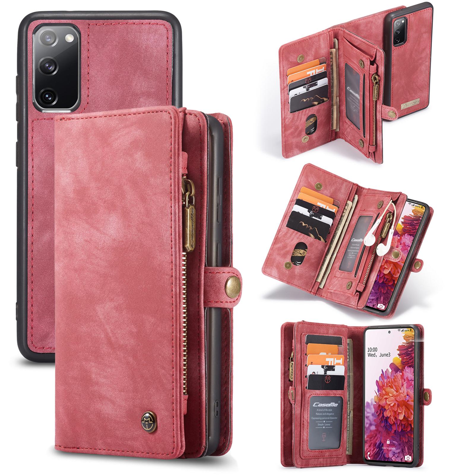 Étui portefeuille multi-cartes Samsung Galaxy S20 FE, Rouge