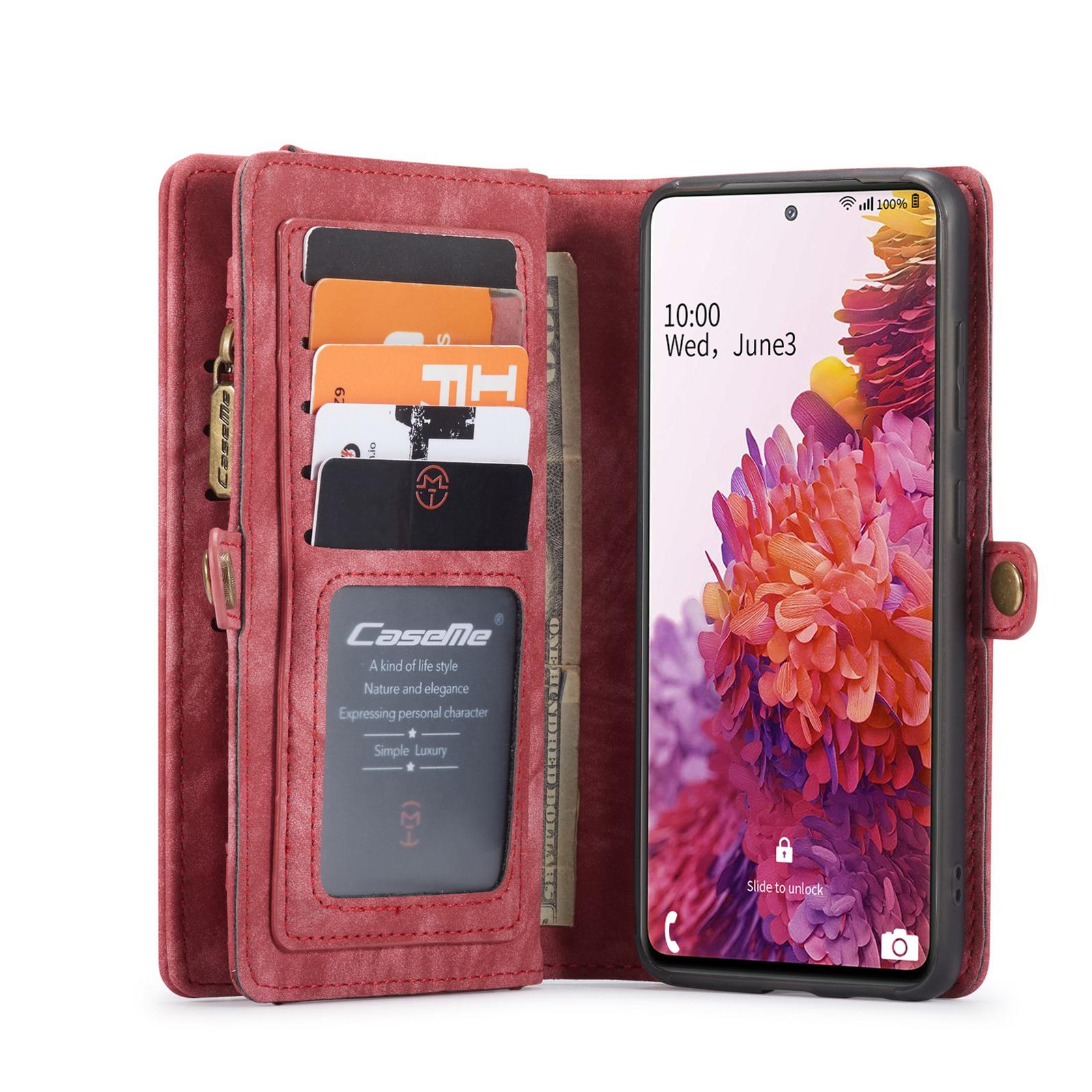 Étui portefeuille multi-cartes Samsung Galaxy S20 FE Rouge