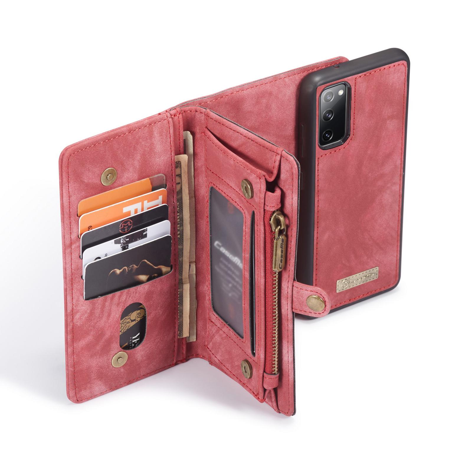Étui portefeuille multi-cartes Samsung Galaxy S20 FE, Rouge