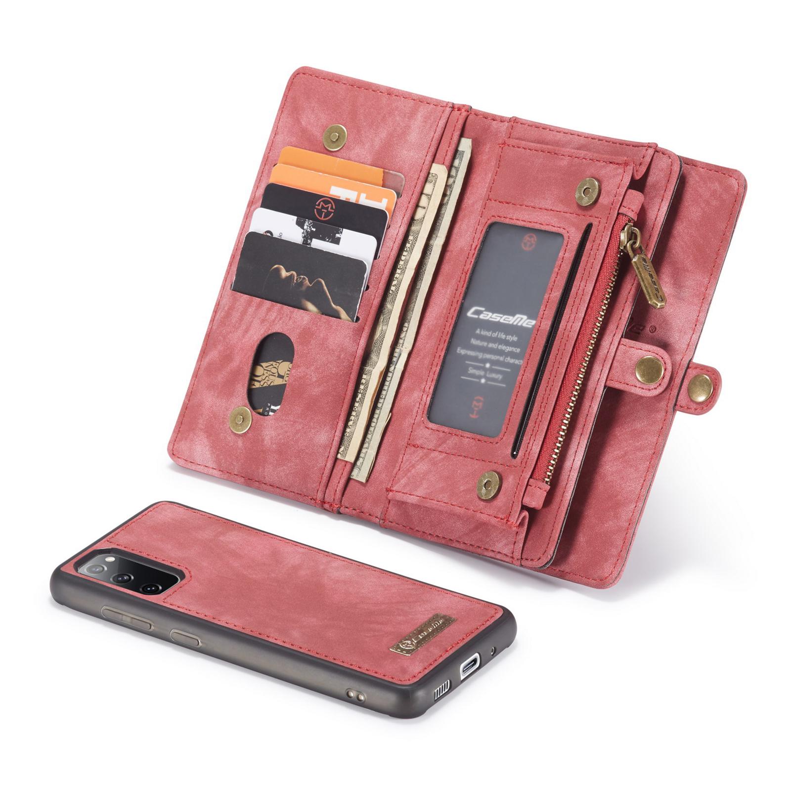 Étui portefeuille multi-cartes Samsung Galaxy S20 FE, Rouge