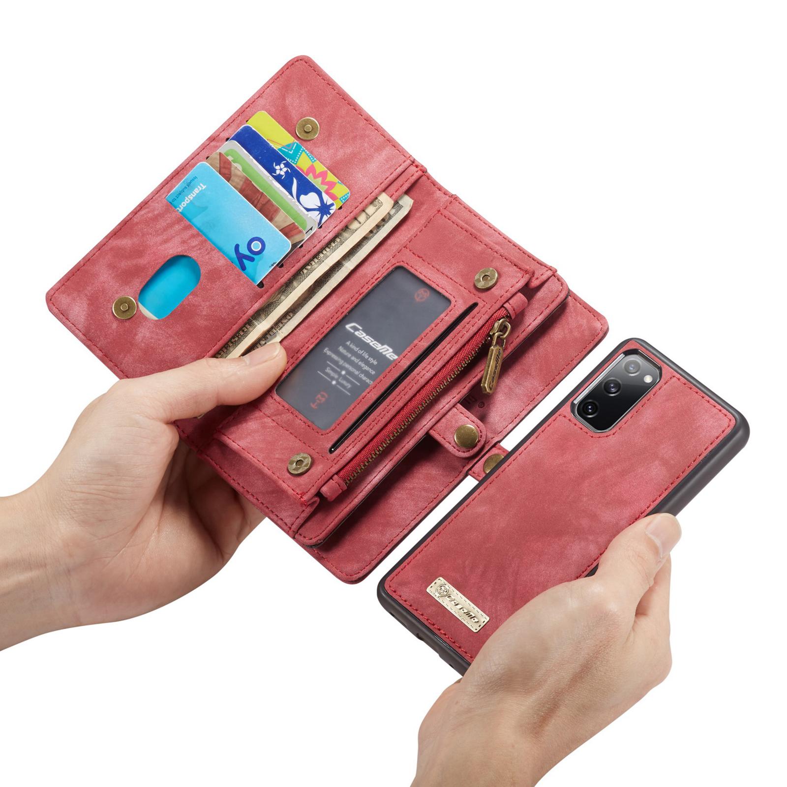 Étui portefeuille multi-cartes Samsung Galaxy S20 FE, Rouge