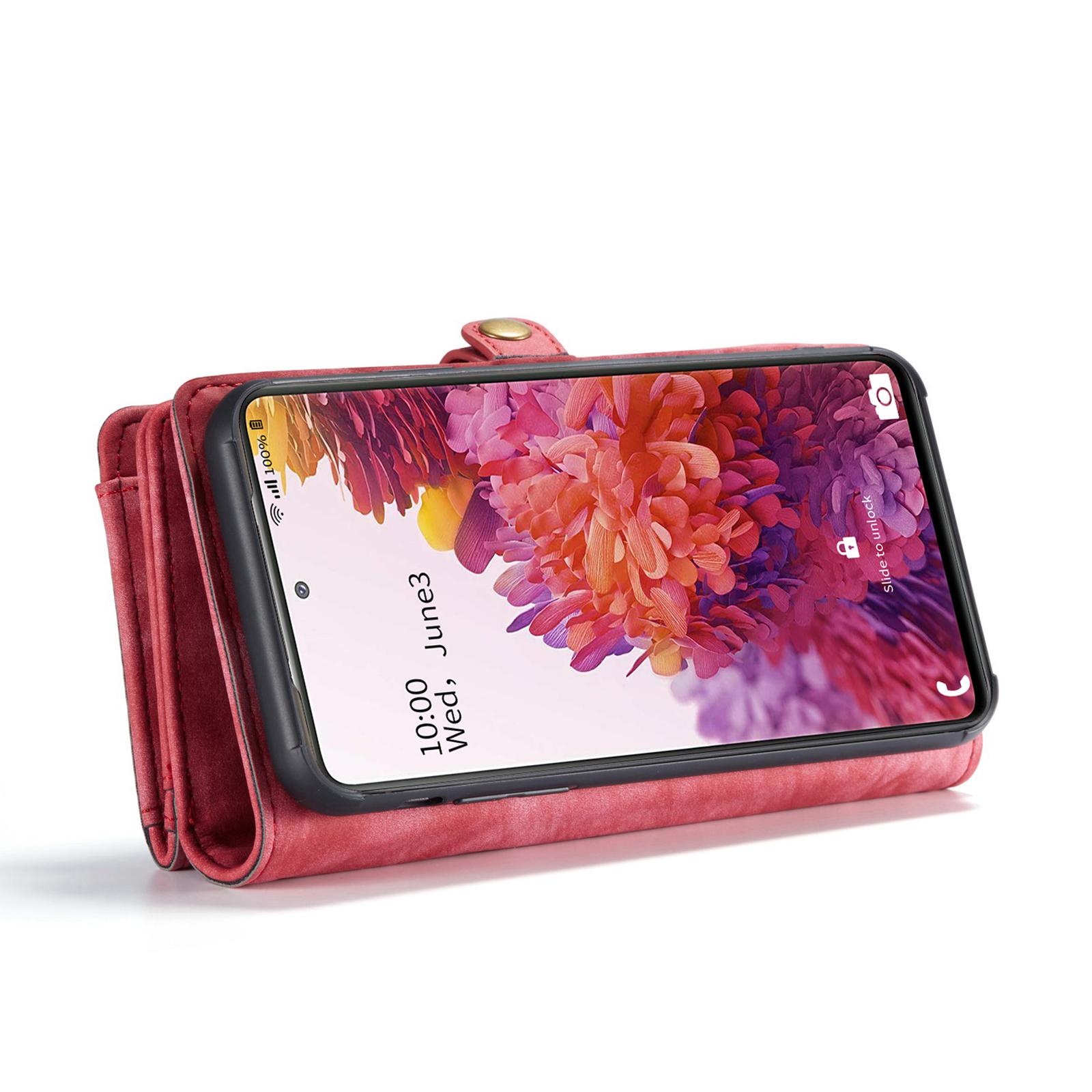 Étui portefeuille multi-cartes Samsung Galaxy S20 FE Rouge