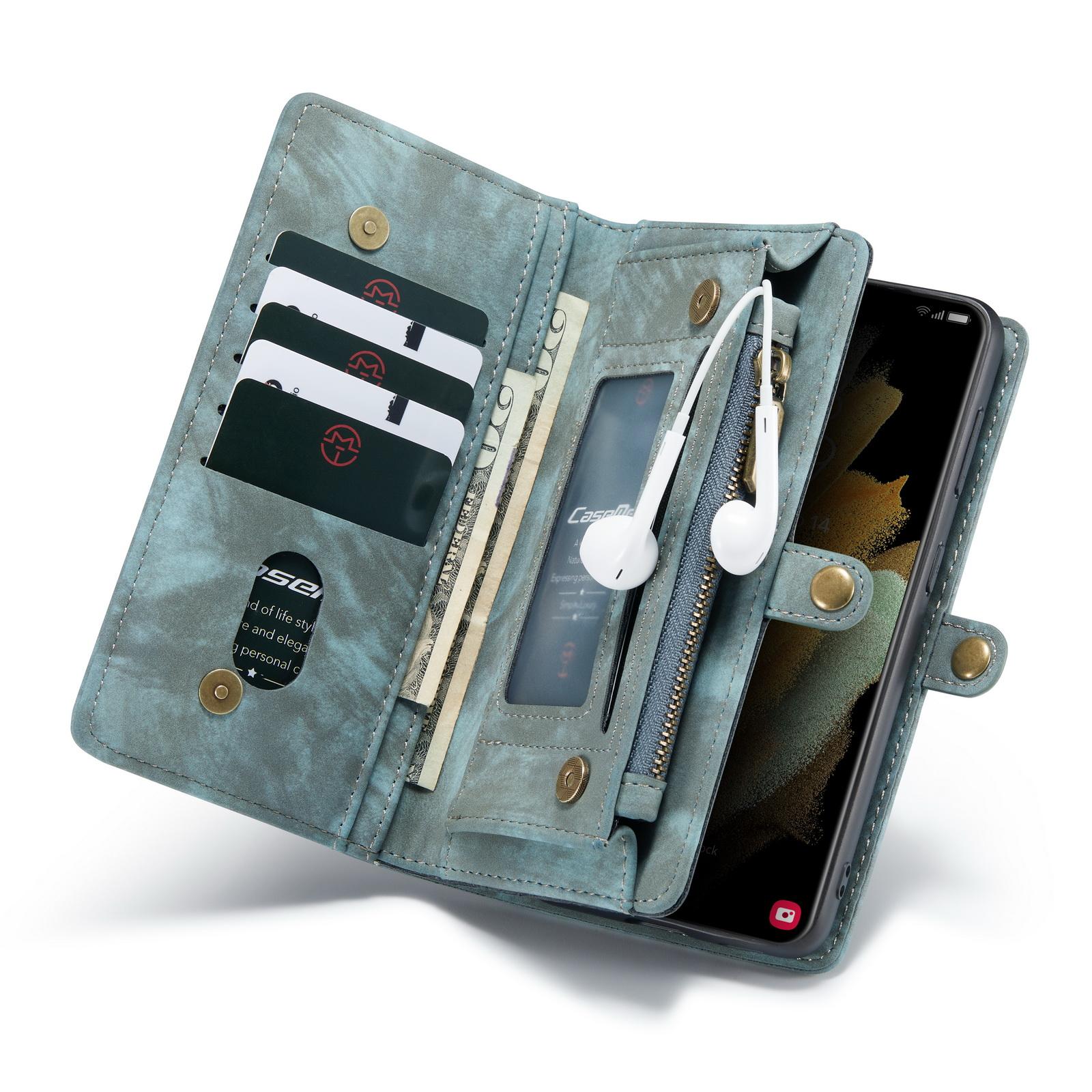 Étui portefeuille multi-cartes Samsung Galaxy S21, Bleu