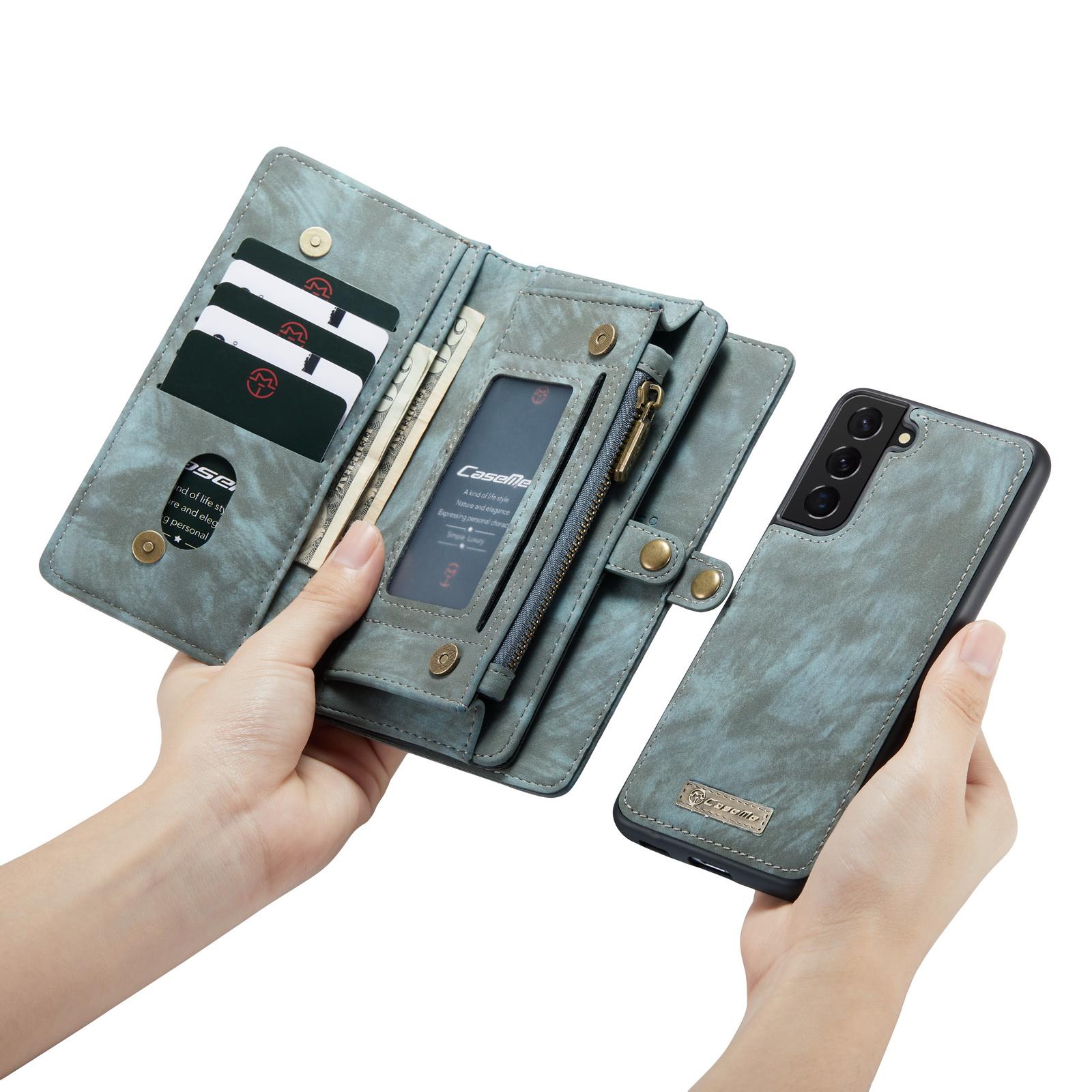 Étui portefeuille multi-cartes Samsung Galaxy S21, Bleu