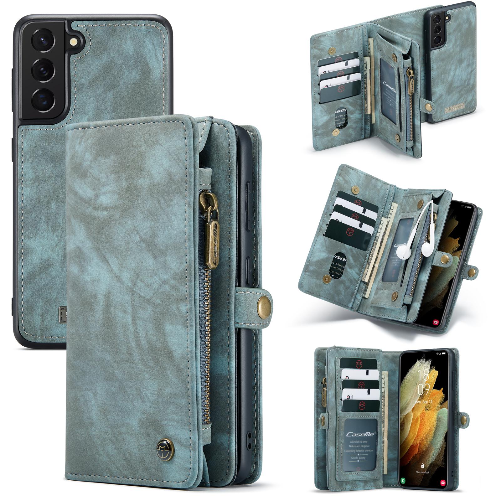 Étui portefeuille multi-cartes Samsung Galaxy S21, Bleu