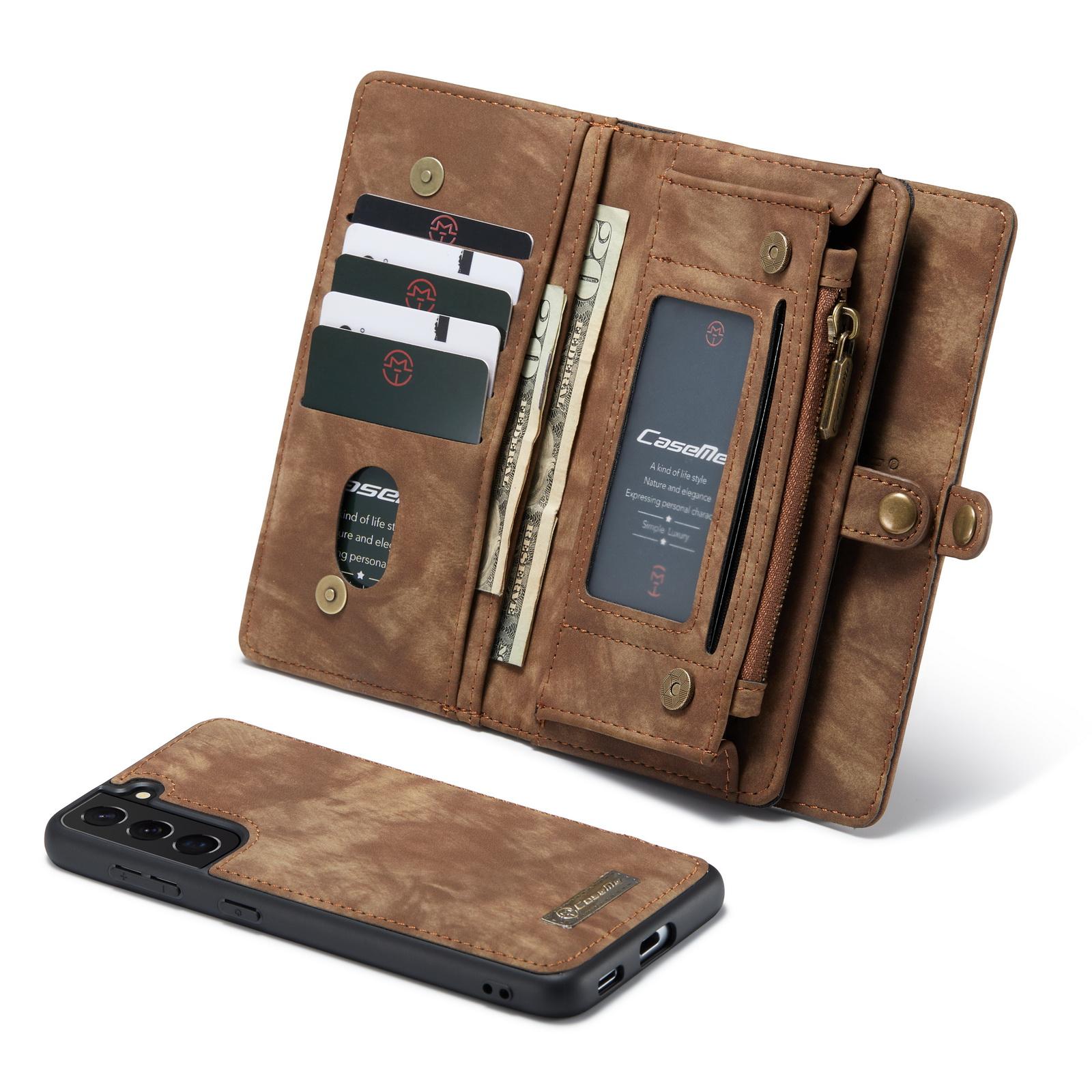 Étui portefeuille multi-cartes Samsung Galaxy S21, Marron