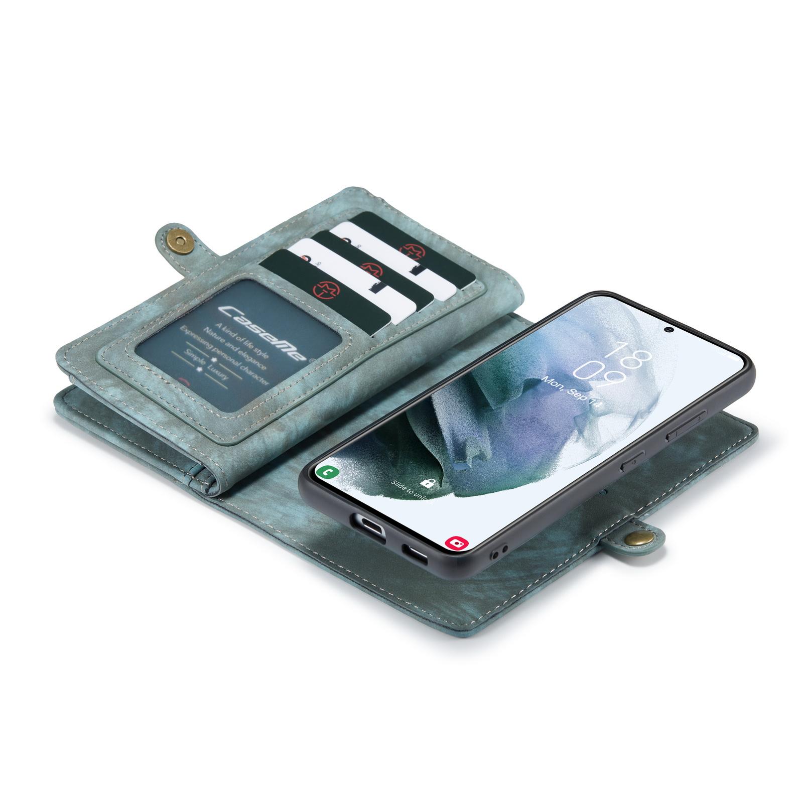 Étui portefeuille multi-cartes Samsung Galaxy S21 Ultra, Bleu