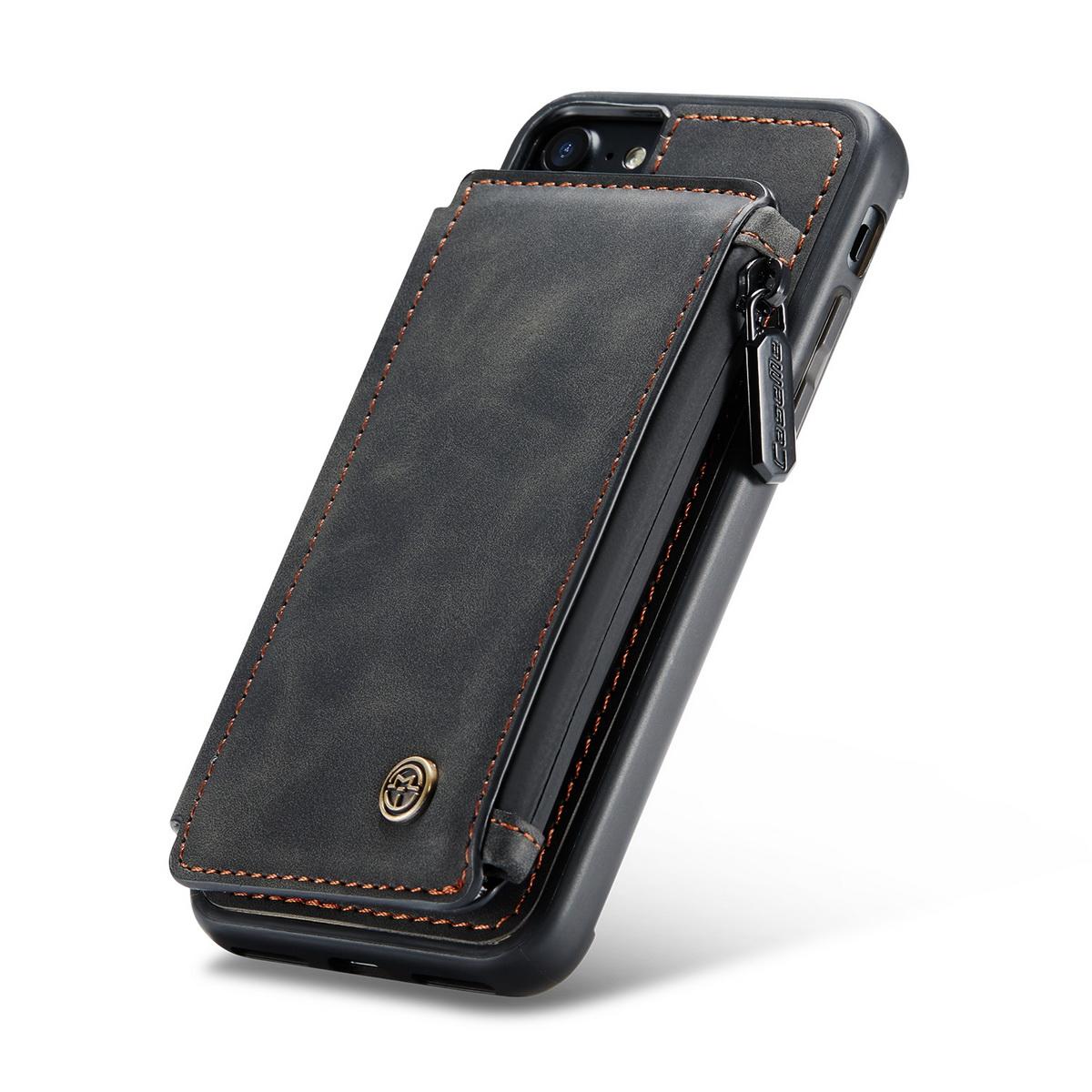 Coque avec plusieurs fentes iPhone SE (2020), noir
