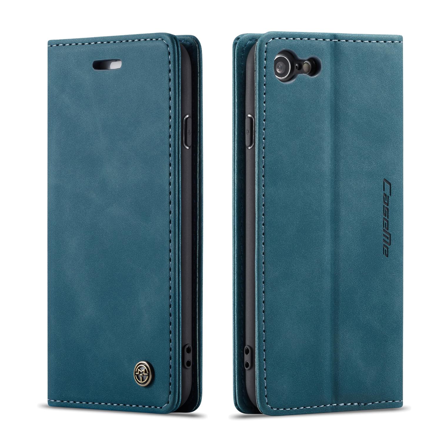 Étui portefeuille mince iPhone SE 2022, Bleu