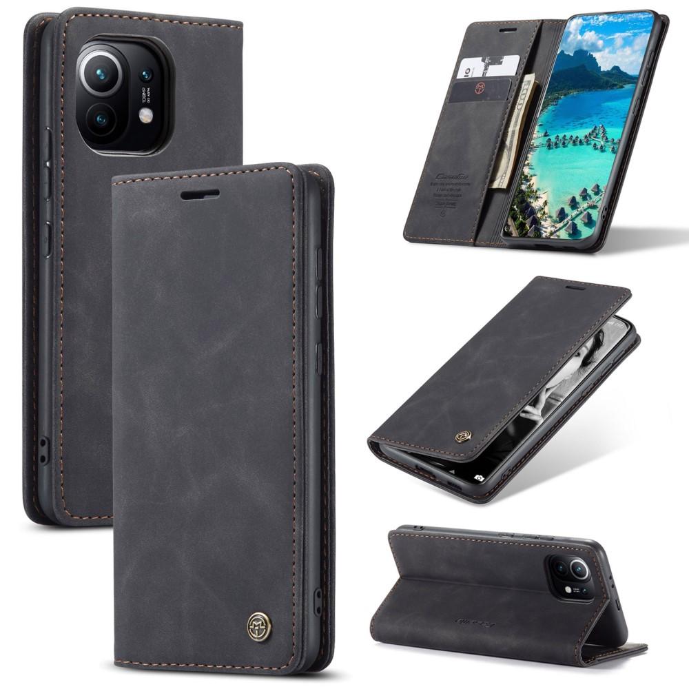 Étui portefeuille mince Xiaomi Mi 11, Noir