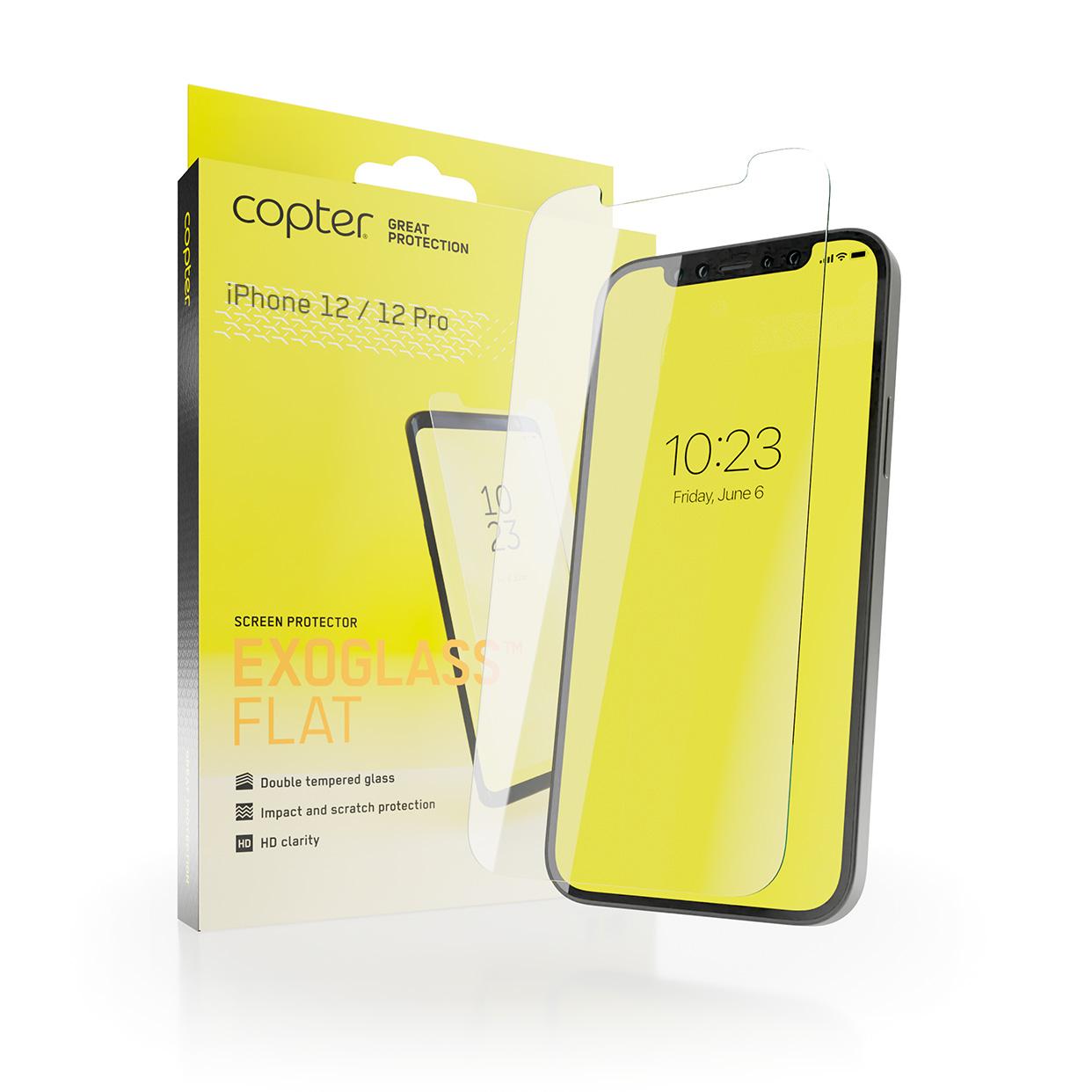 Protecteur d'écran Exoglass iPhone 12/iPhone 12 Pro