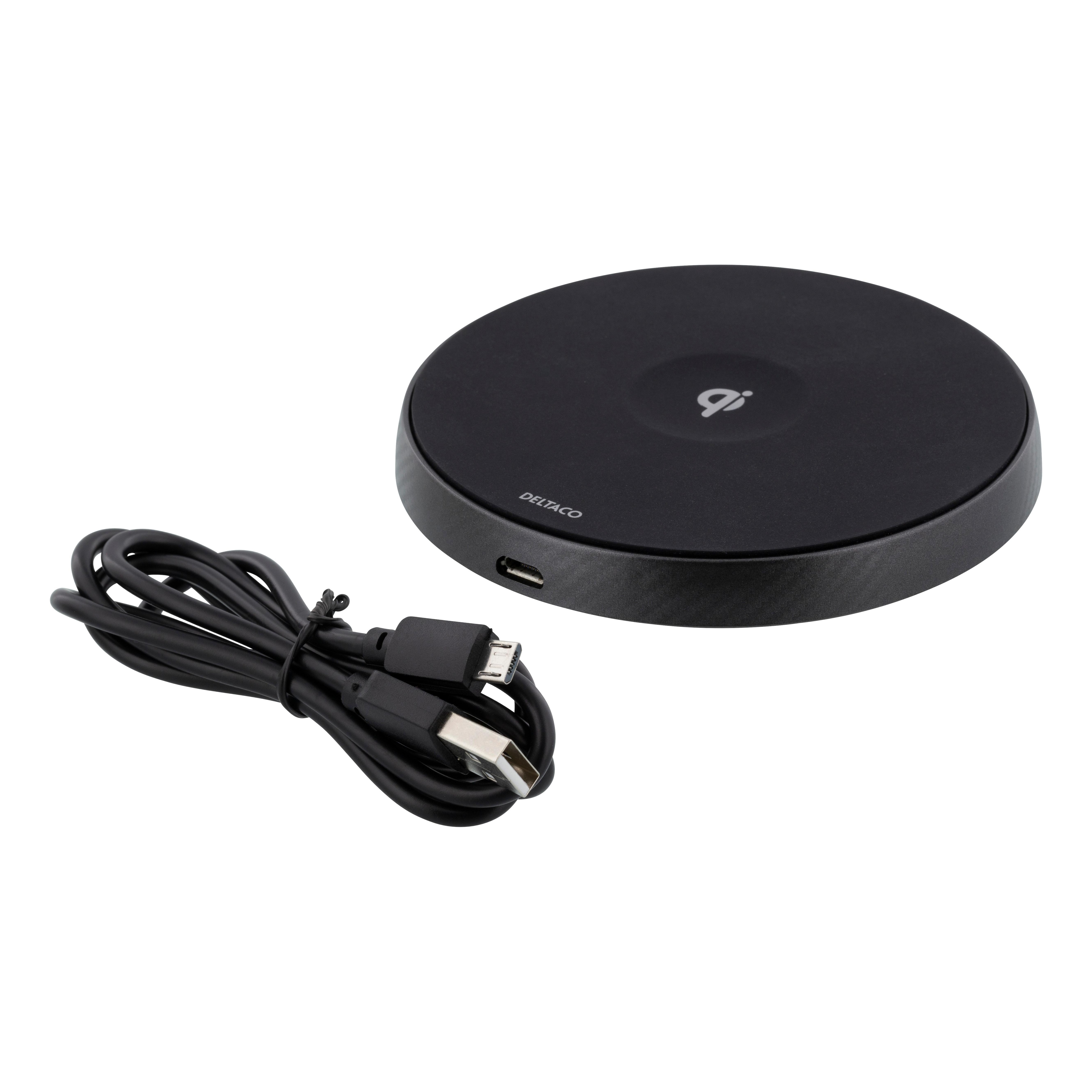 10W QI Stand Chargeur sans fil Noir