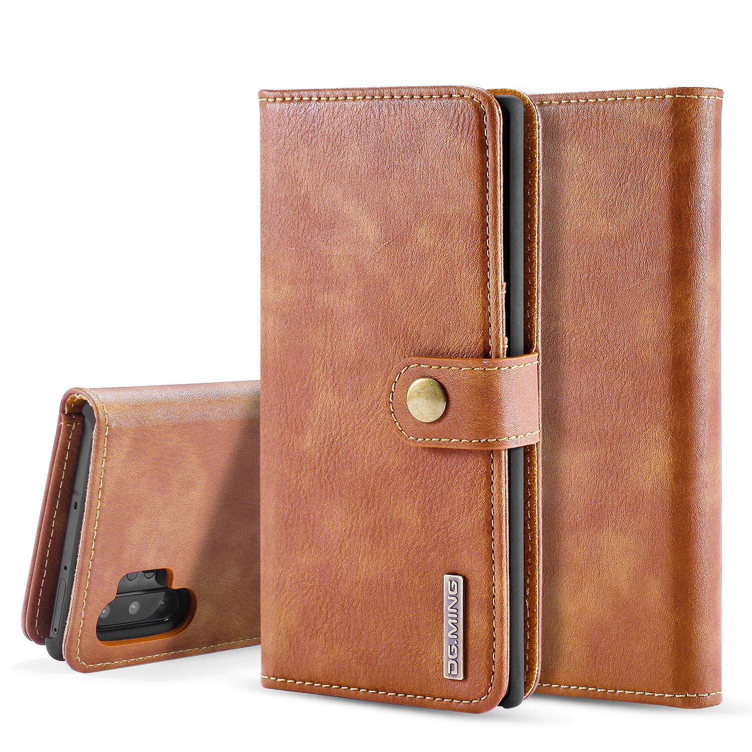 Étui portefeuille Magnet Wallet Samsung Galaxy Note 10 Plus, Marron