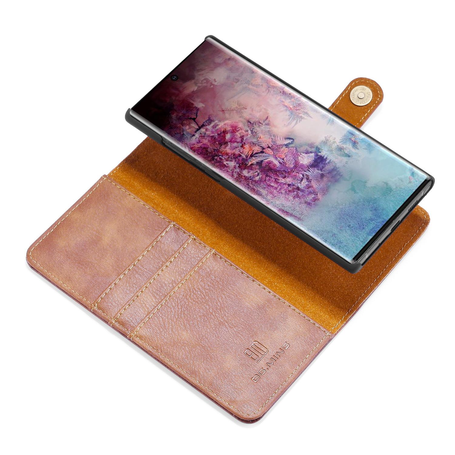 Étui portefeuille Magnet Wallet Samsung Galaxy Note 10 Plus, Marron