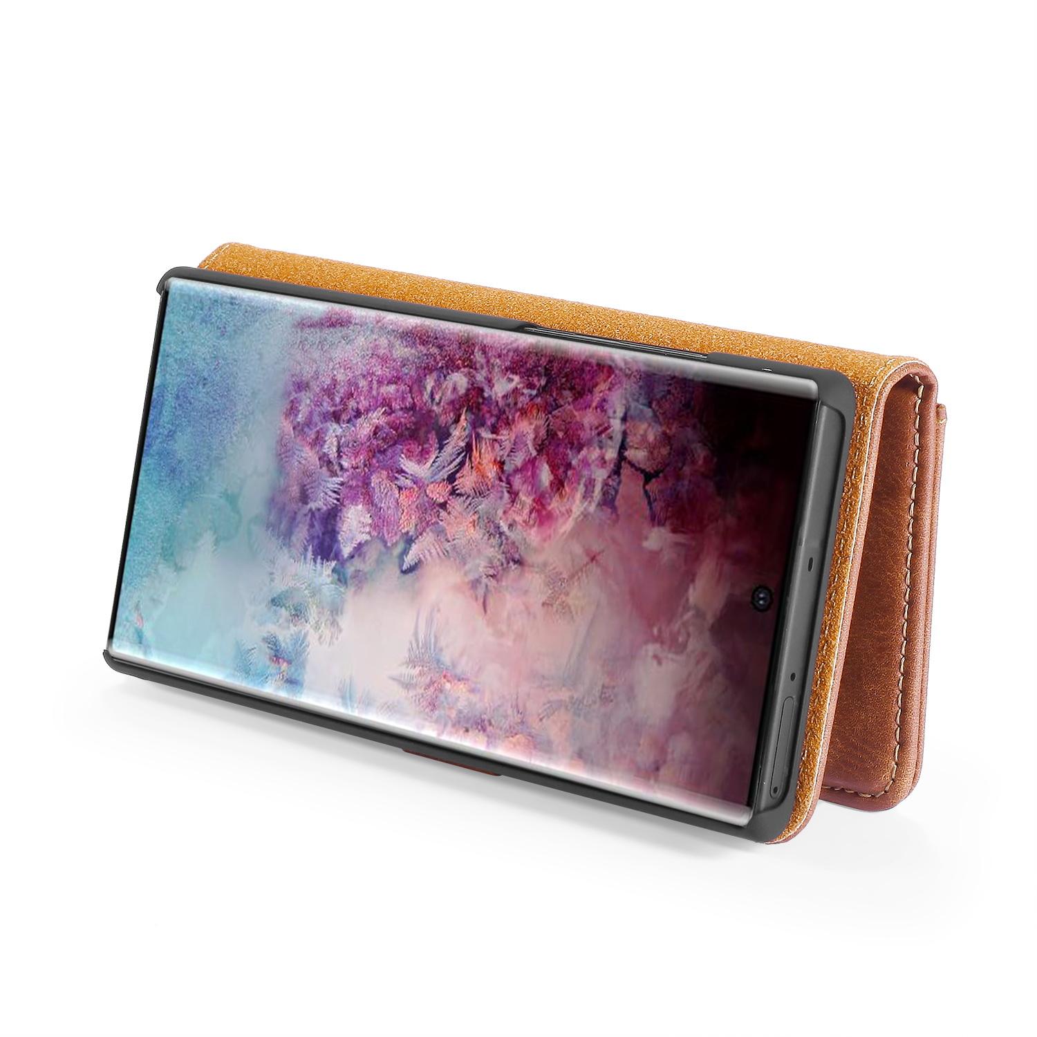 Étui portefeuille Magnet Wallet Samsung Galaxy Note 10 Plus, Marron