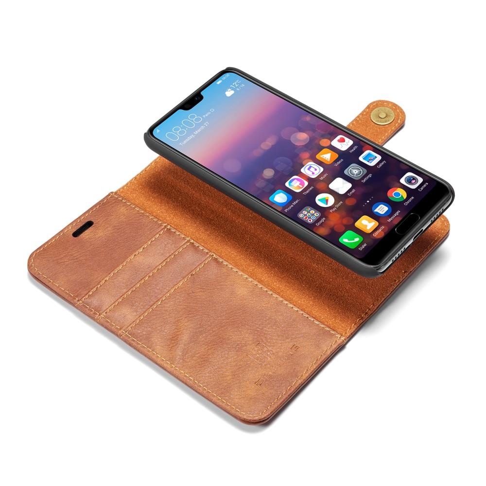 Étui portefeuille Magnet Wallet Huawei P20 Cognac