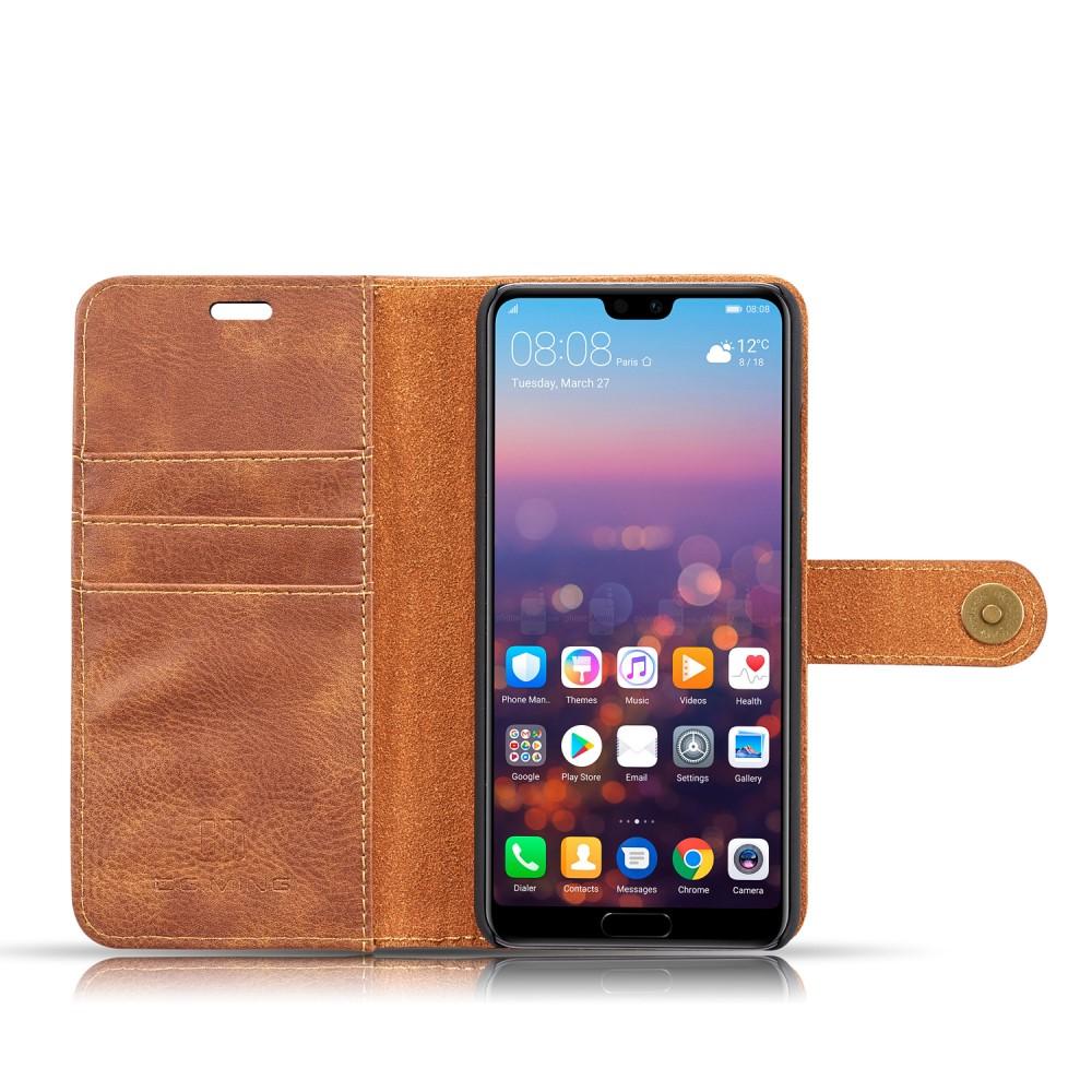 Étui portefeuille Magnet Wallet Huawei P20 Cognac