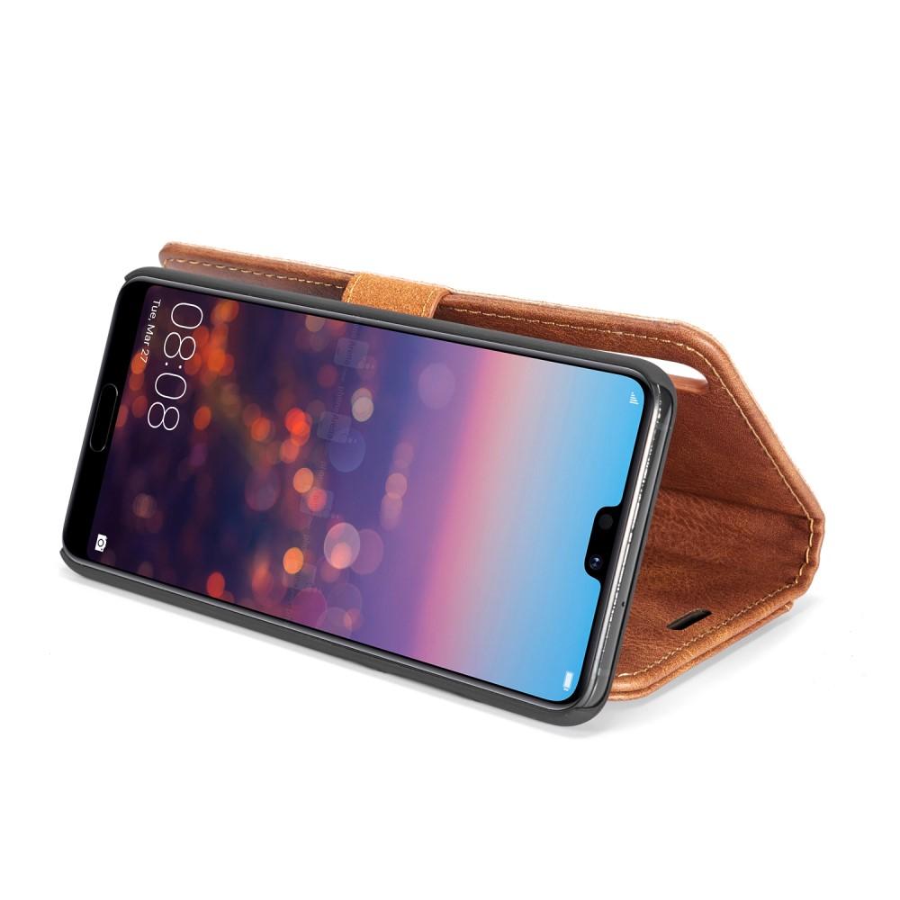 Étui portefeuille Magnet Wallet Huawei P20 Cognac