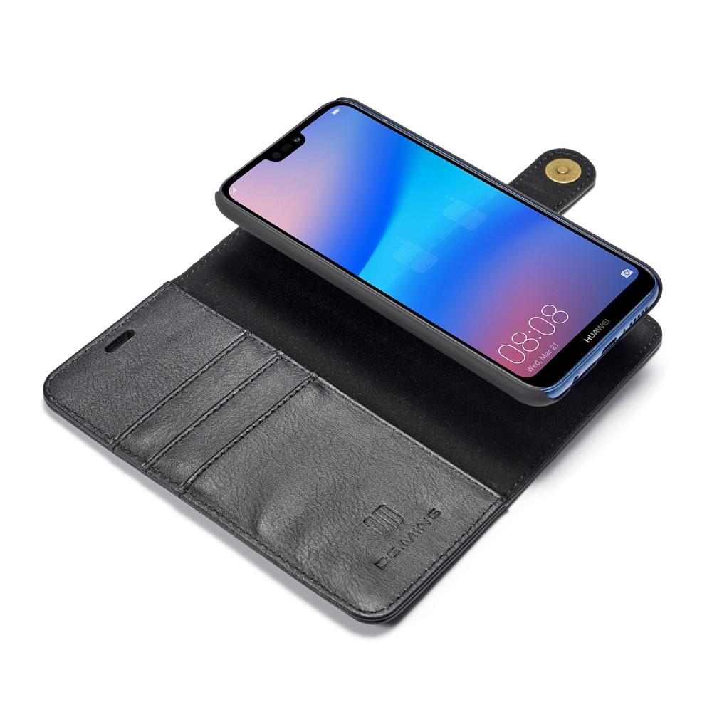Étui portefeuille Magnet Wallet Huawei P20 Lite, Noir