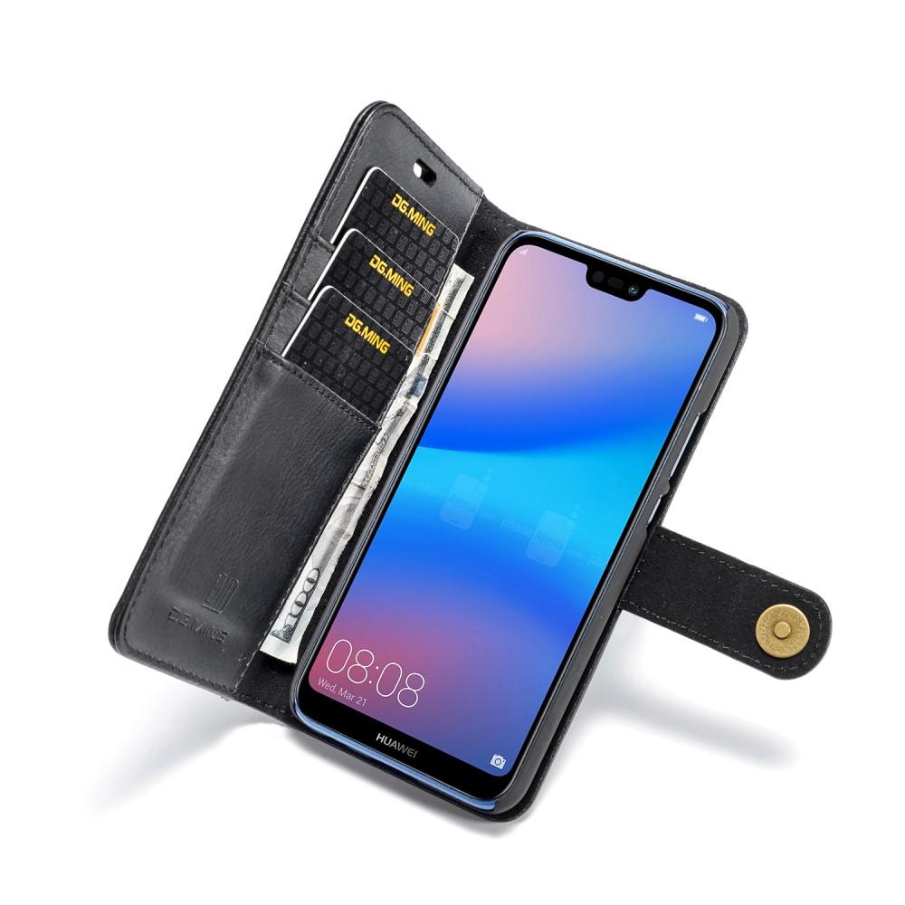 Étui portefeuille Magnet Wallet Huawei P20 Lite, Noir