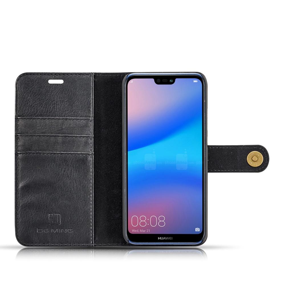 Étui portefeuille Magnet Wallet Huawei P20 Lite, Noir