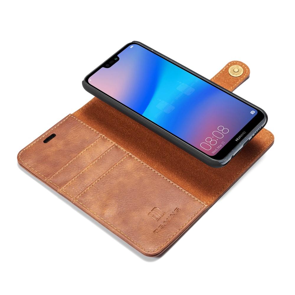 Étui portefeuille Magnet Wallet Huawei P20 Lite Cognac