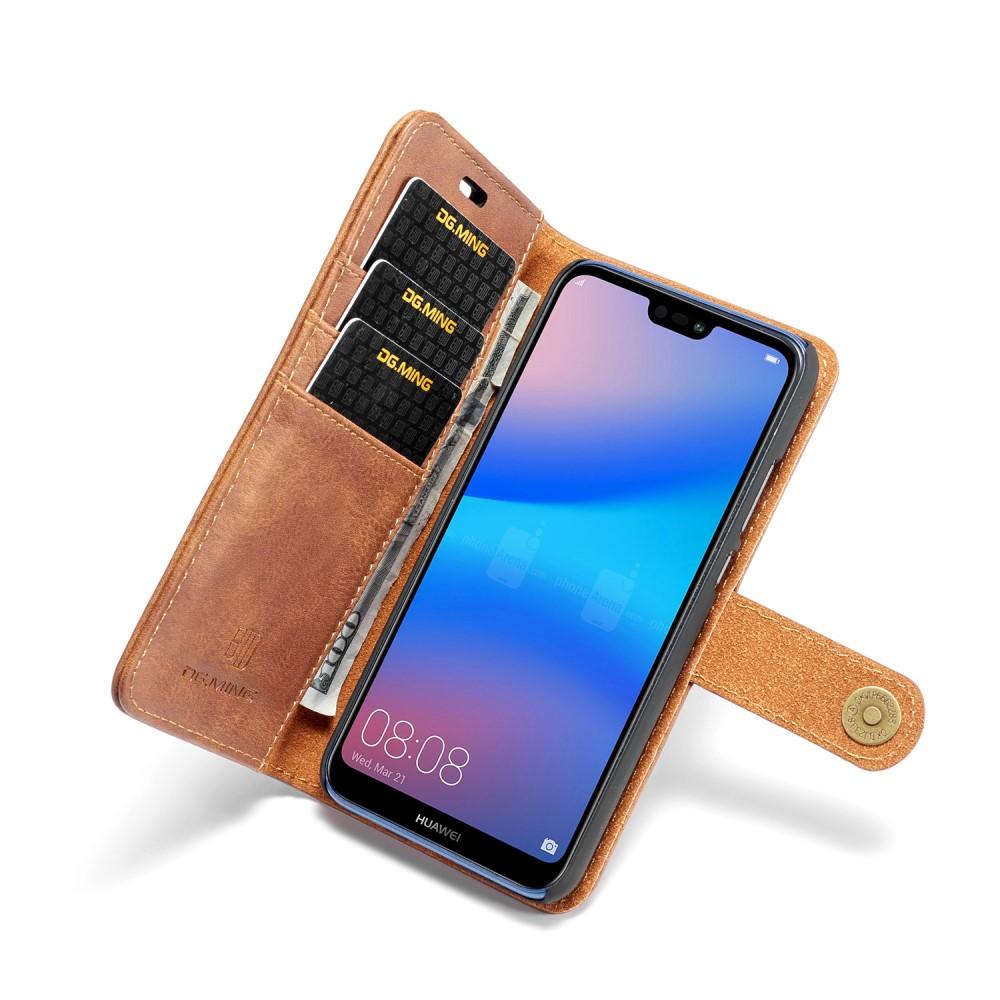 Étui portefeuille Magnet Wallet Huawei P20 Lite Cognac