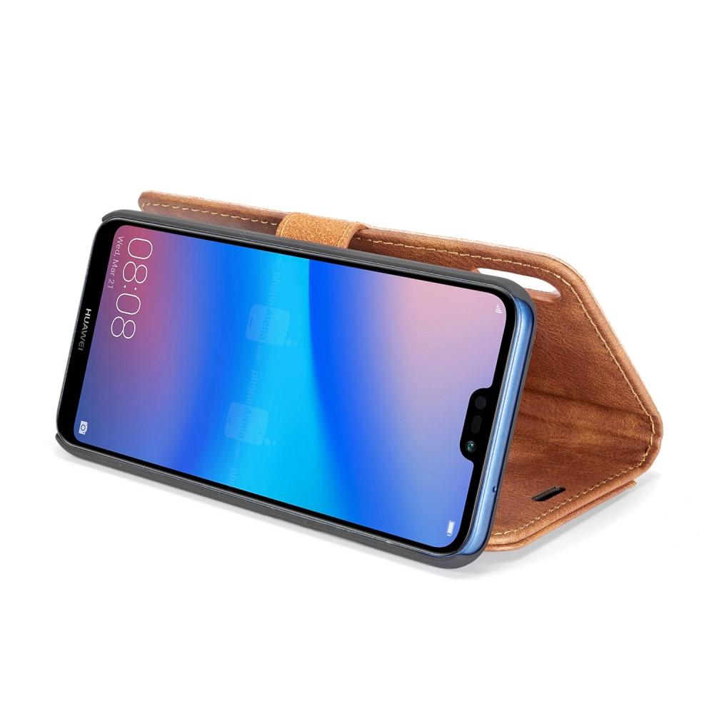 Étui portefeuille Magnet Wallet Huawei P20 Lite Cognac