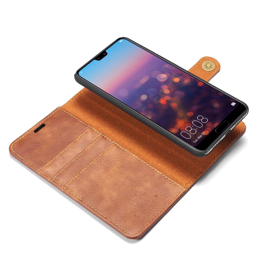Étui portefeuille Magnet Wallet Huawei P20 Pro, Cognac