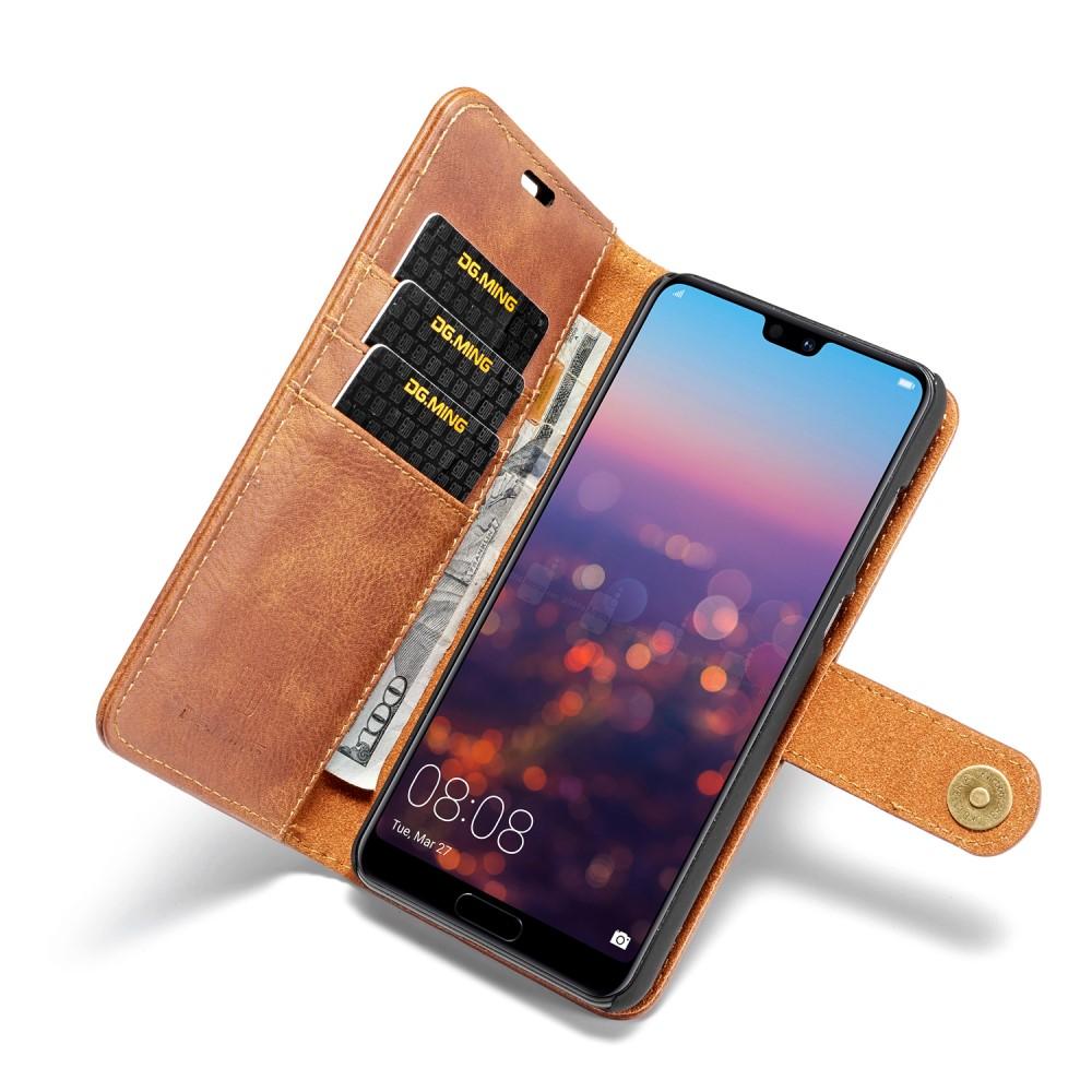 Étui portefeuille Magnet Wallet Huawei P20 Pro, Cognac